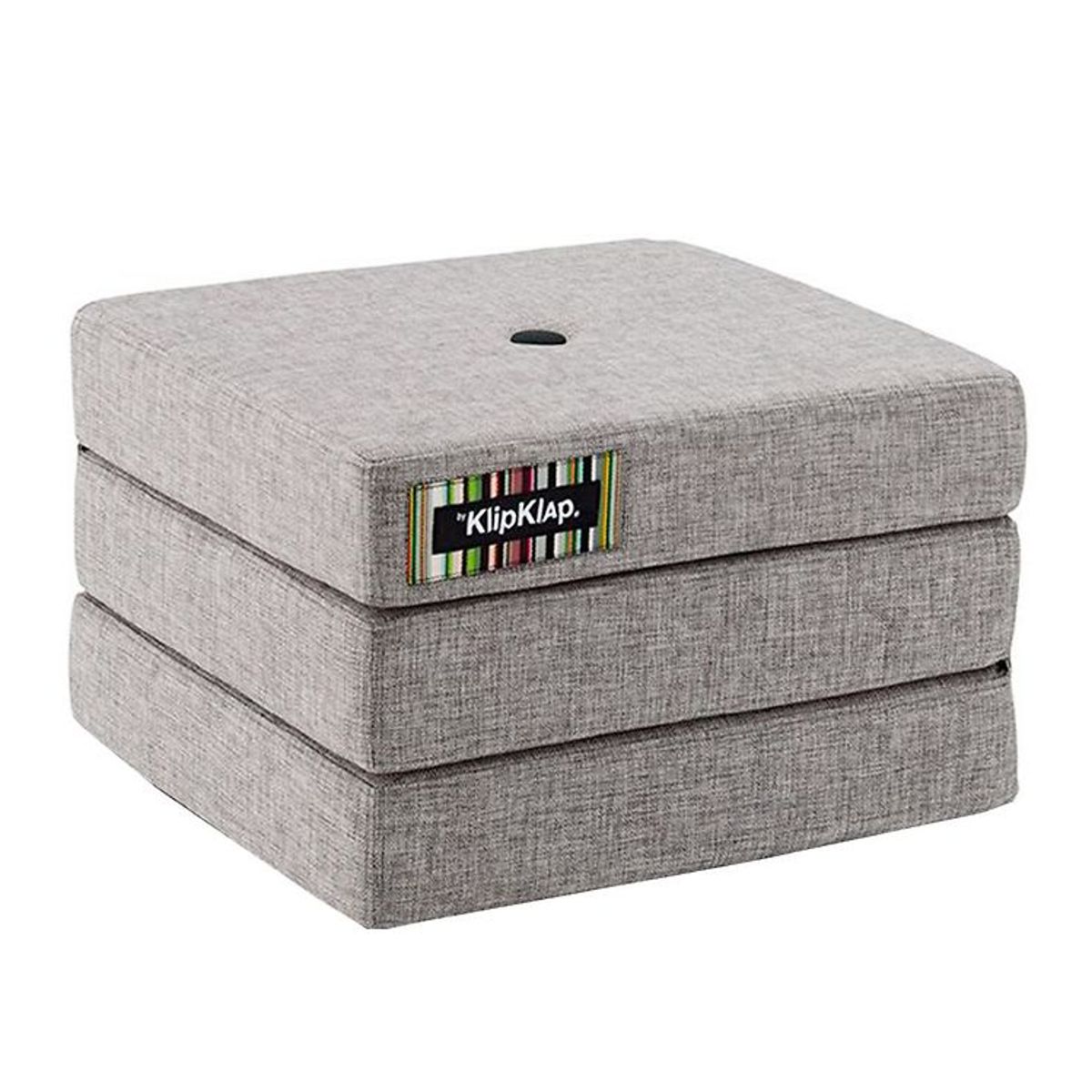 by KlipKlap Foldemadras - 3 Fold Single - Multi Grey/Grey