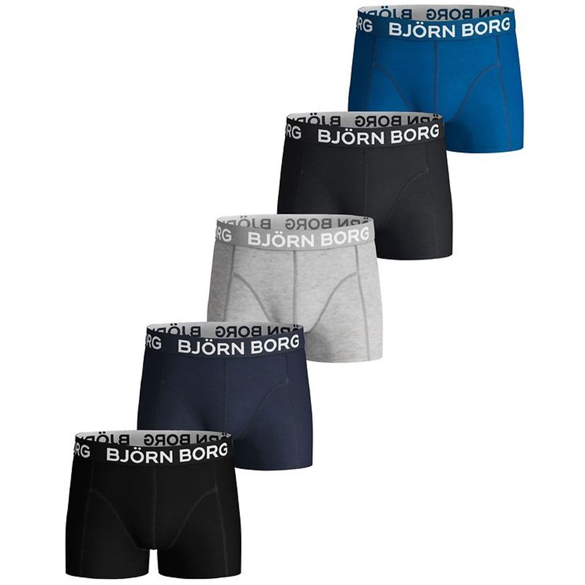 Björn Borg Boxershorts - 5-pak - Blue Denim