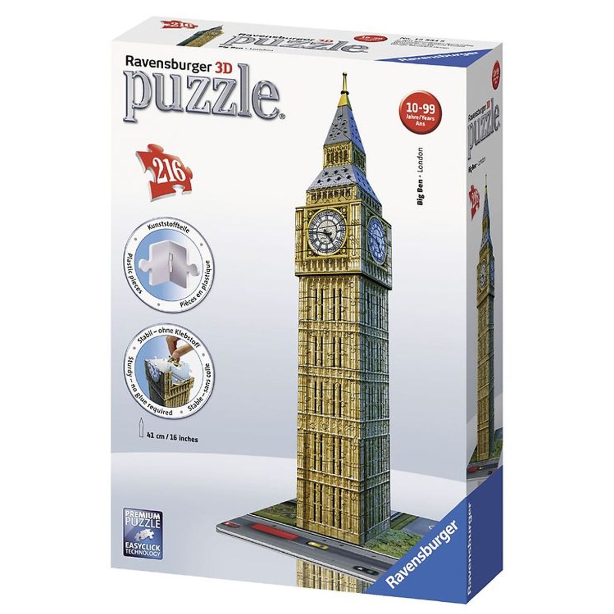 Ravensburger Puslespil - 216 Brikker - 3D - Big Ben