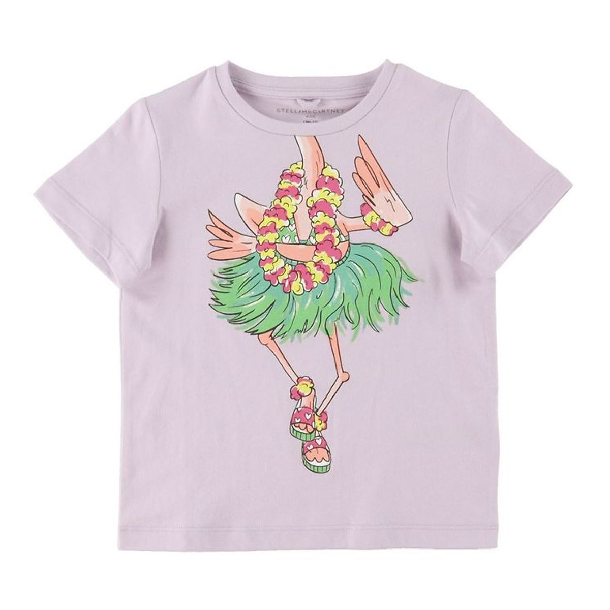 Stella McCartney Kids T-shirt - Lavendel m. Hawaii Flamingo