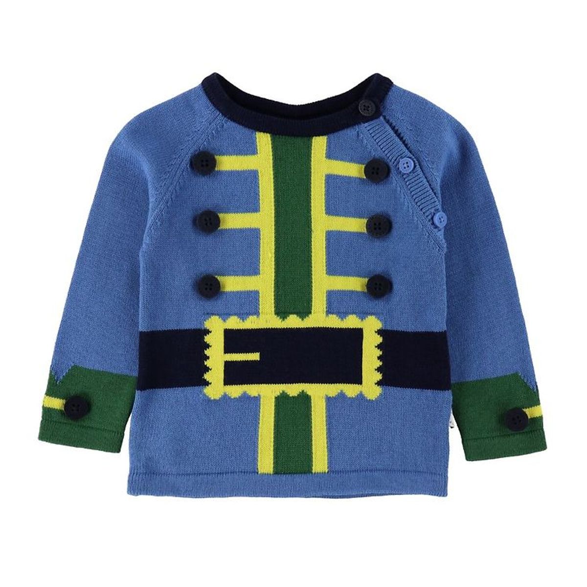 Stella McCartney Kids Bluse - Strik - Blå m. Piratjakke