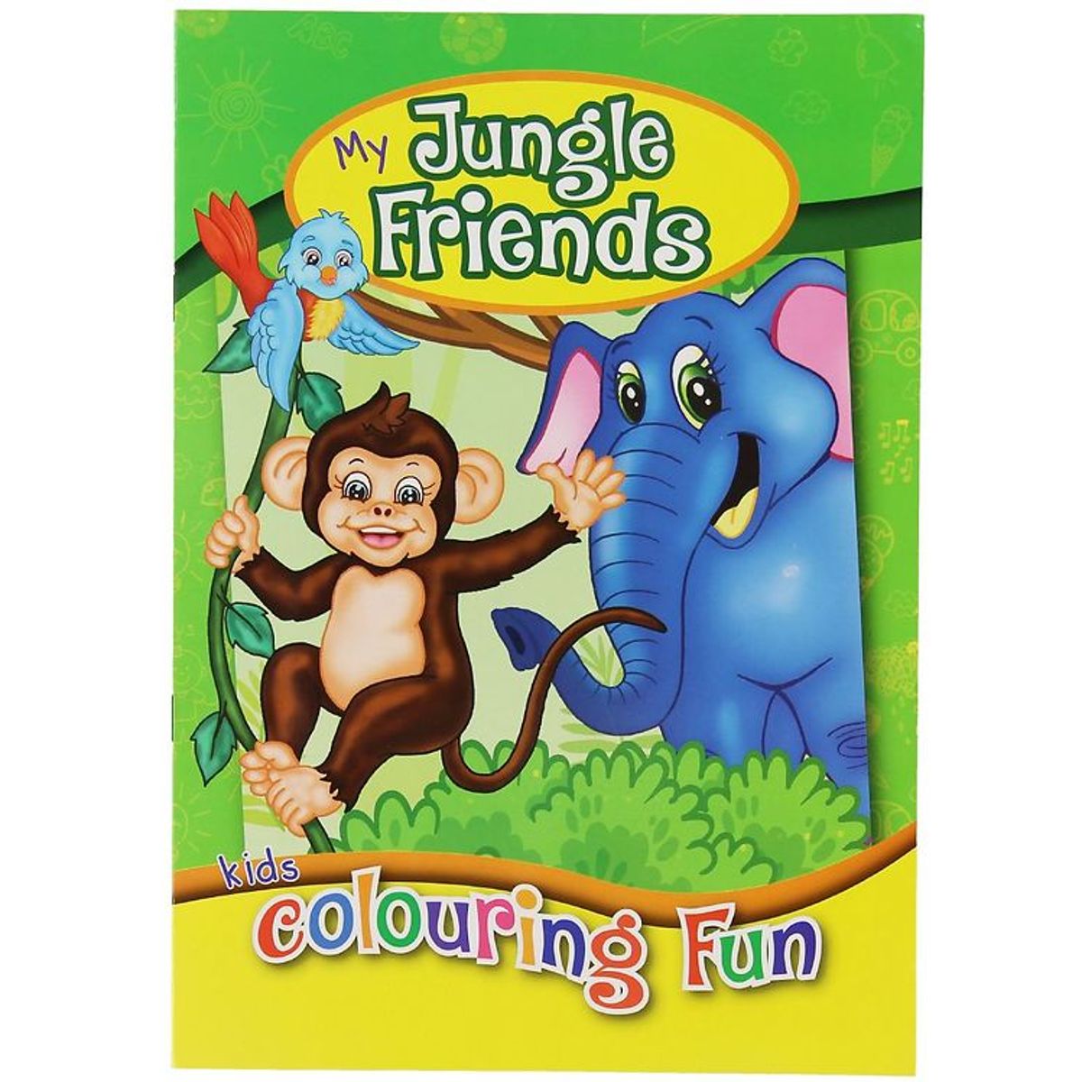 Malebog - My Jungle Friends Colouring Book - 16 Sider