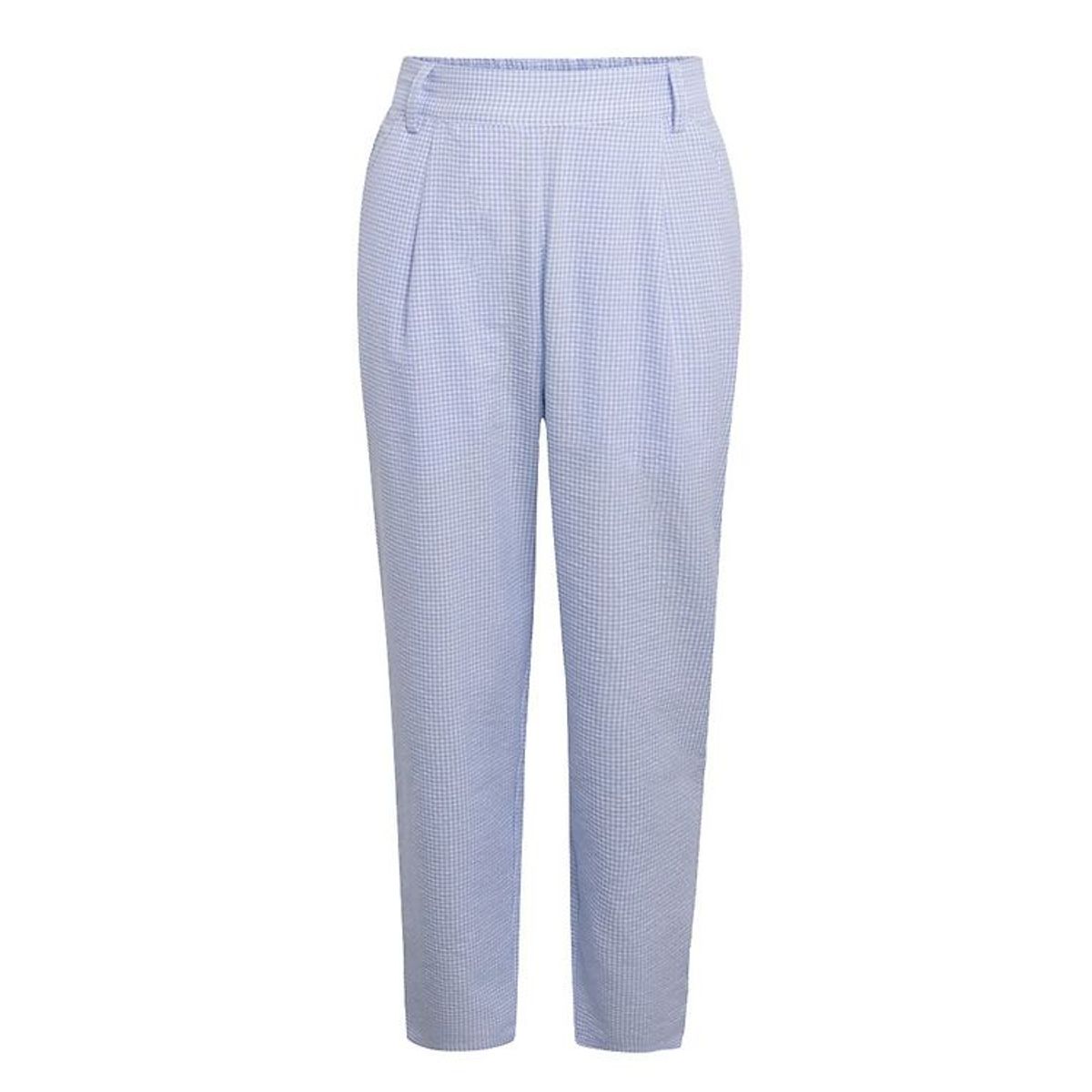 Grunt Bukser - Liv Check Pant - Light Blue