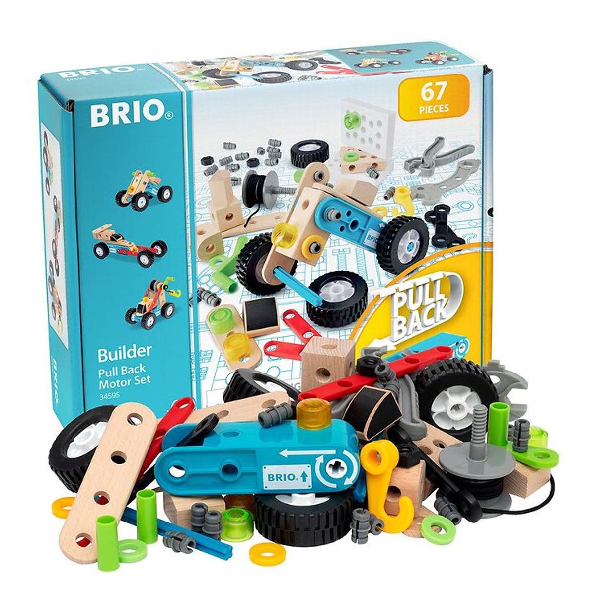 BRIO Builder Pull-back Motorsæt 34595