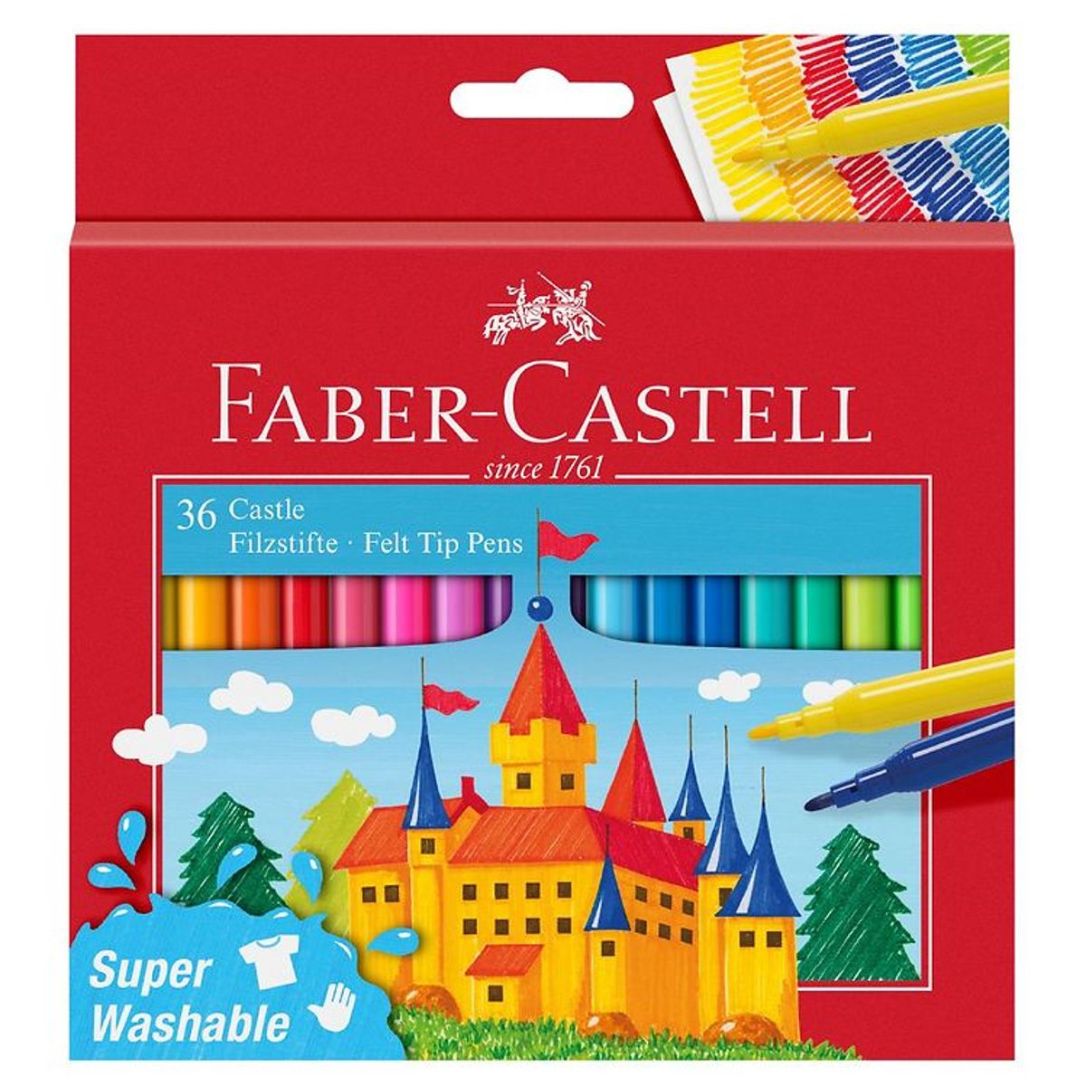 Faber-Castell Tuscher - Børn - 36 stk - Multifarvet