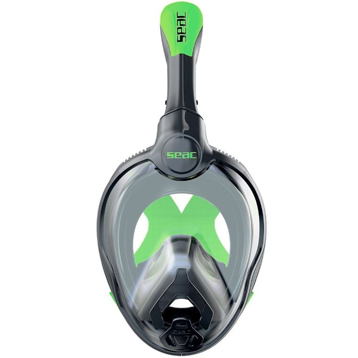 Seac Snorkelmaske - Unica Junior - Sort/Lime