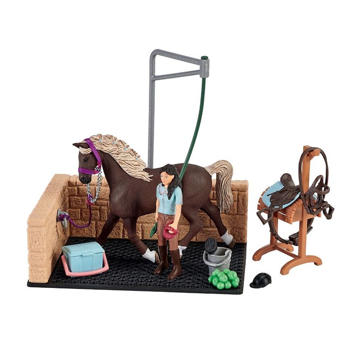 Schleich Horse Club - 20x16cm - Vaskeplads m. Emily & Luna 42438