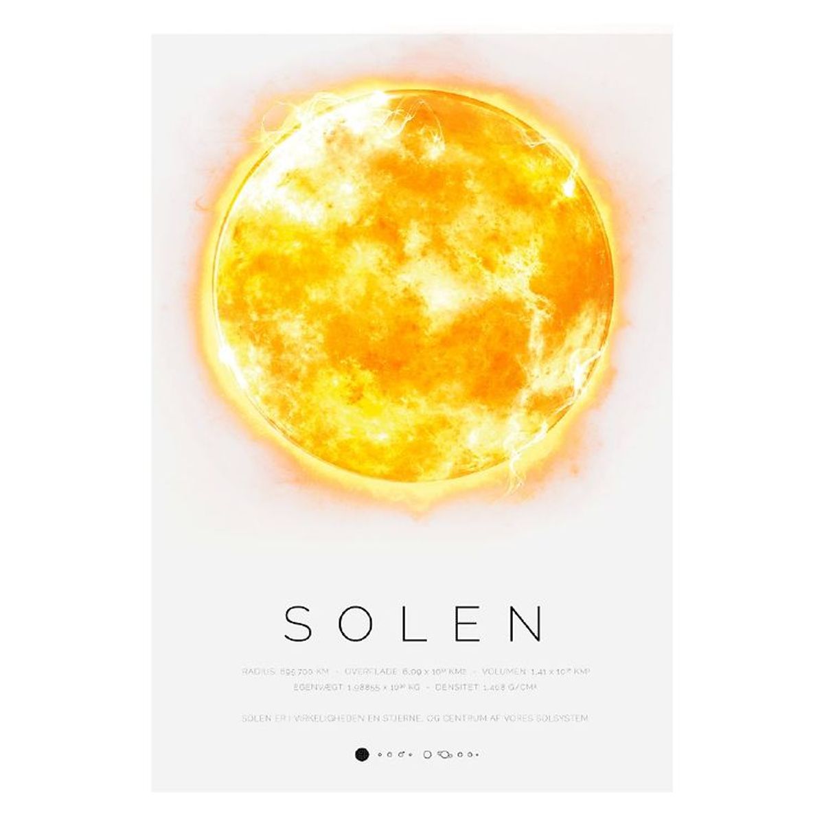 Citatplakat Plakat - B2 - Solen