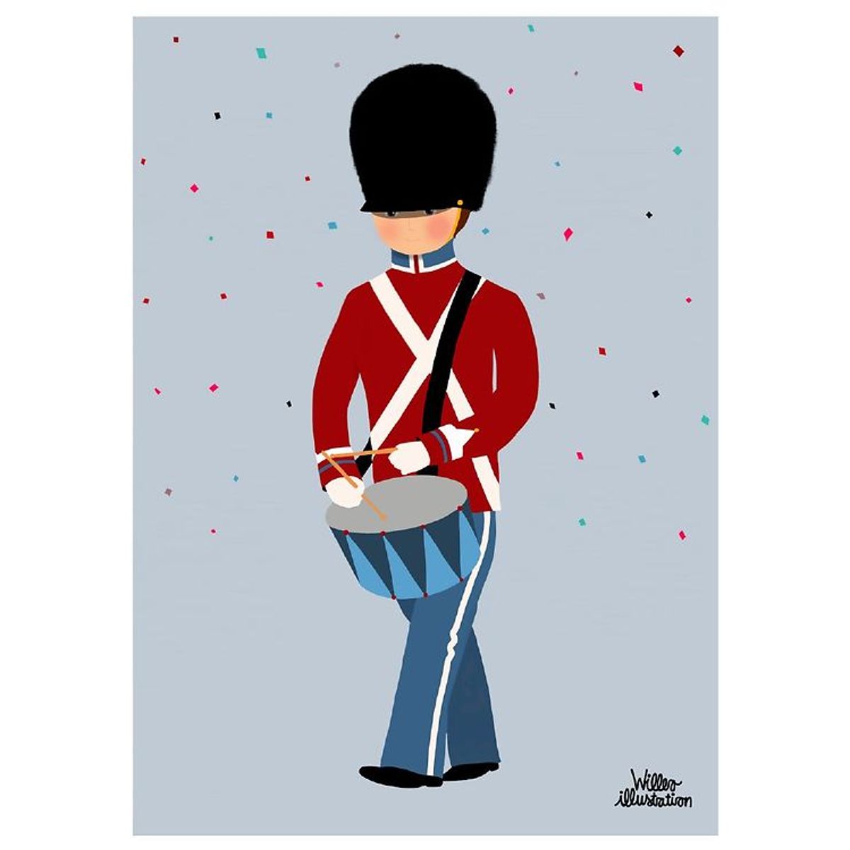 Citatplakat Plakat - B2 - Little Guard With Drum