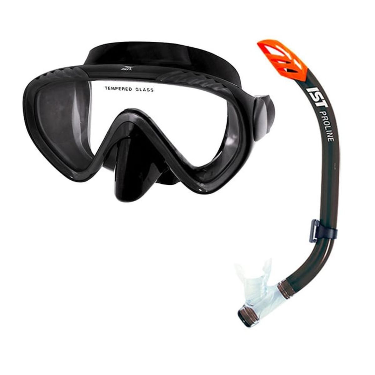 Standard Scope Snorkelsæt - Sort (Webshoptilbud)