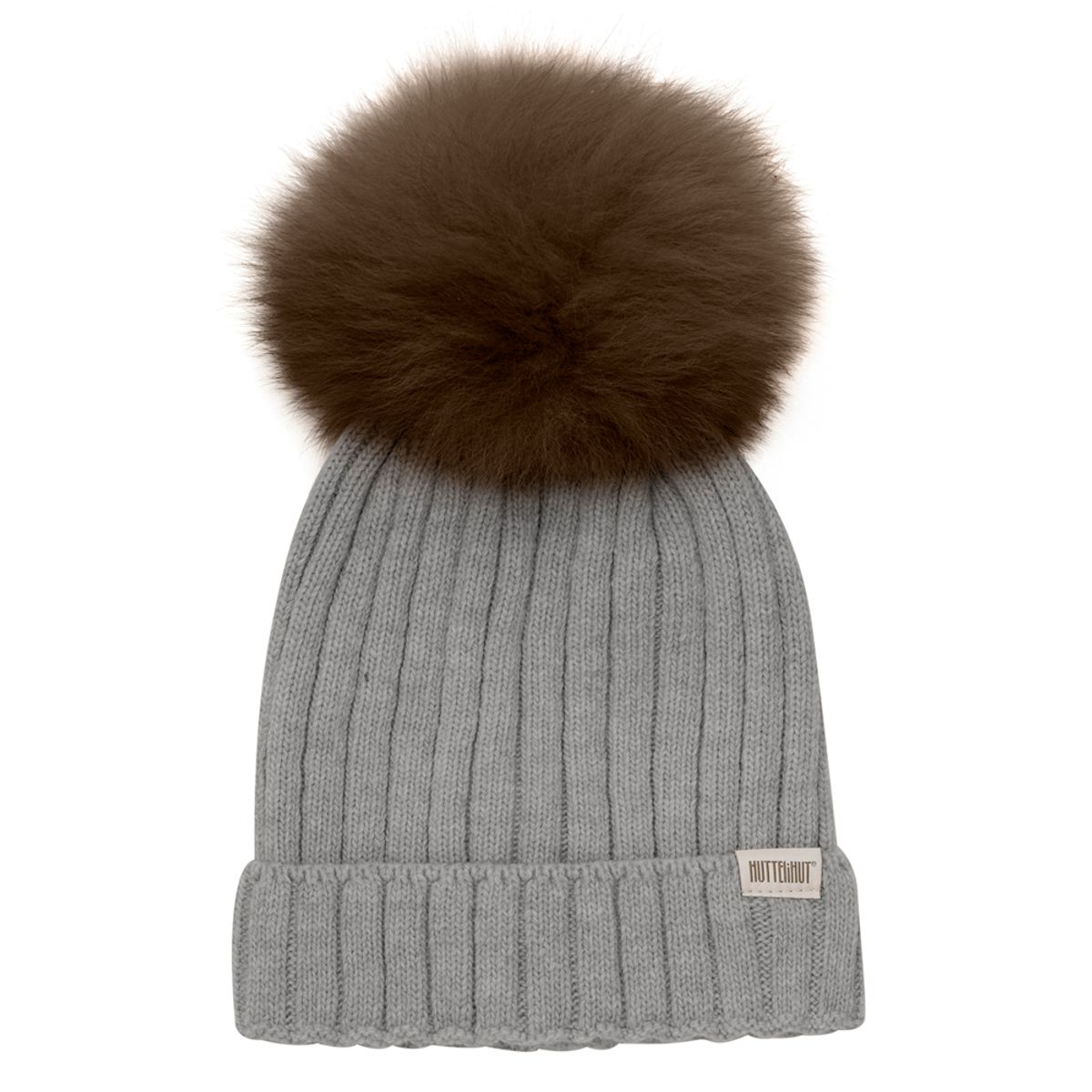 Merinould hue med alpaca pompom (2-4 år)