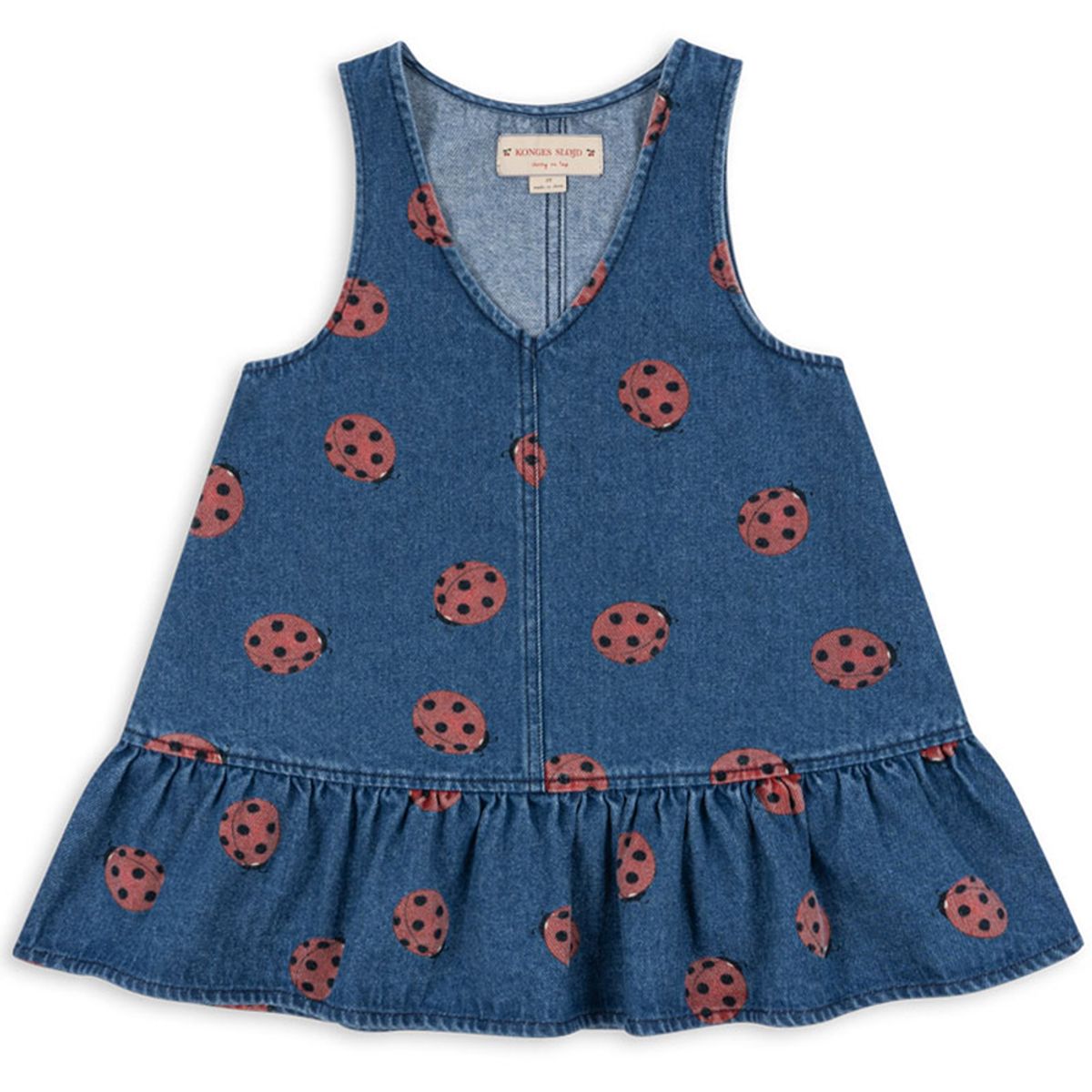 Organic Magot ladybug denimkjole (3 år/98 cm)