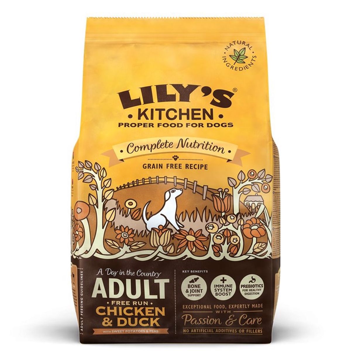 Lilys Kitchen tørfoder Adult Chicken & Duck, 12 kg