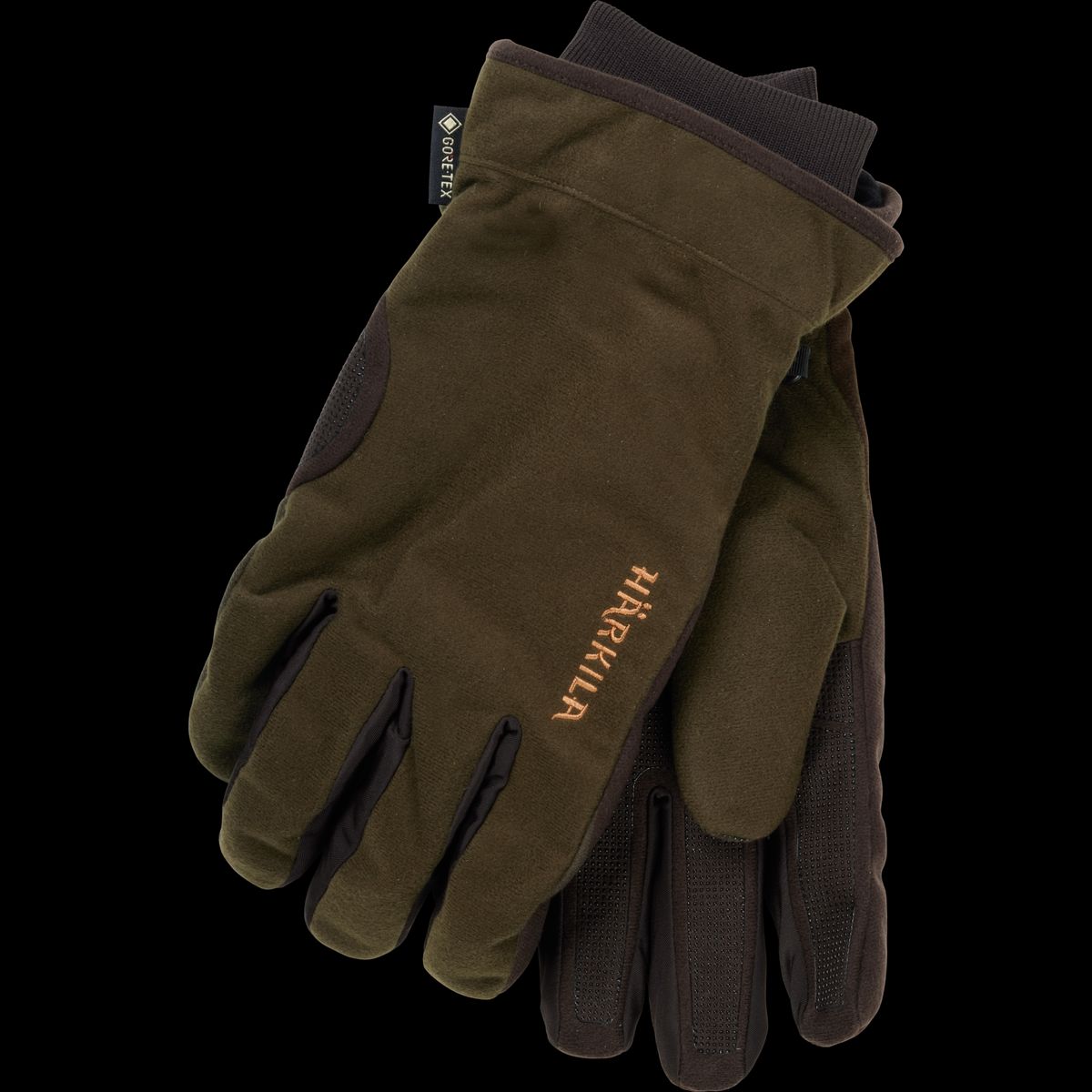 Härkila Core GTX gloves Hunting green/Shadow brown M