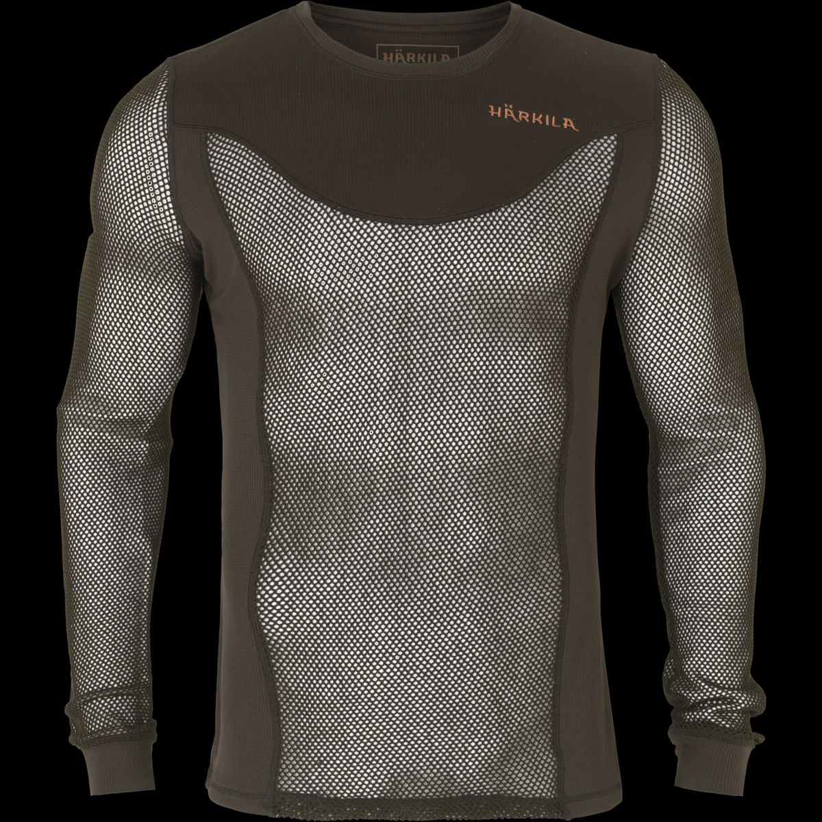 Härkila Base Mesh crew neck Shadow brown 3XL