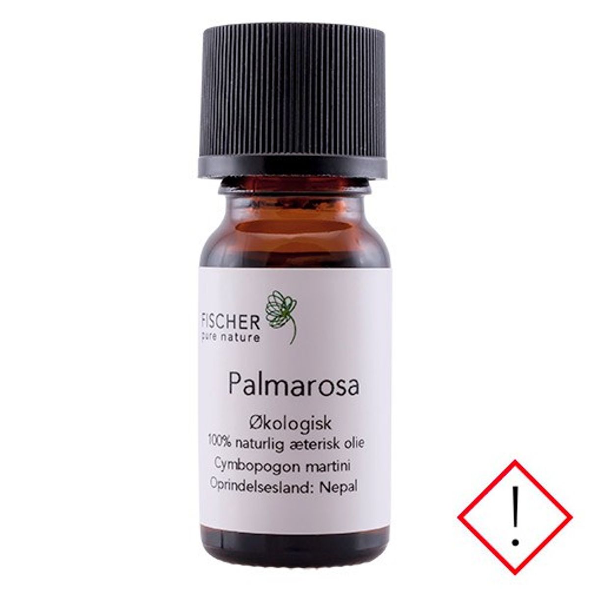 Palmarosaolie æterisk Økologisk - 10 ml - Fischer Pure Nature