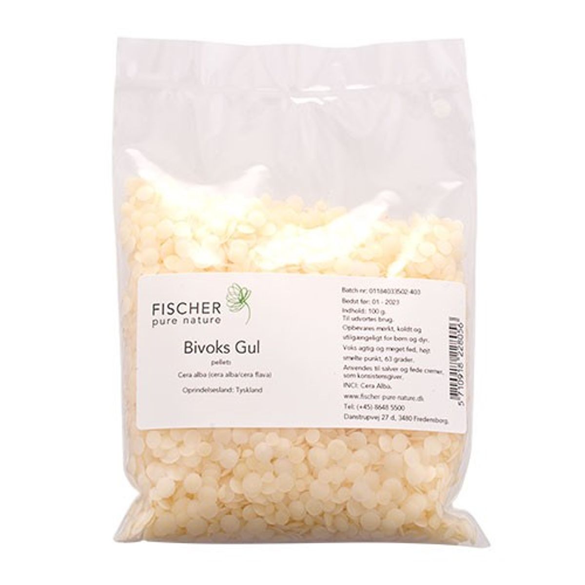 Bivoks gul - 100 gram - Fischer Pure Nature