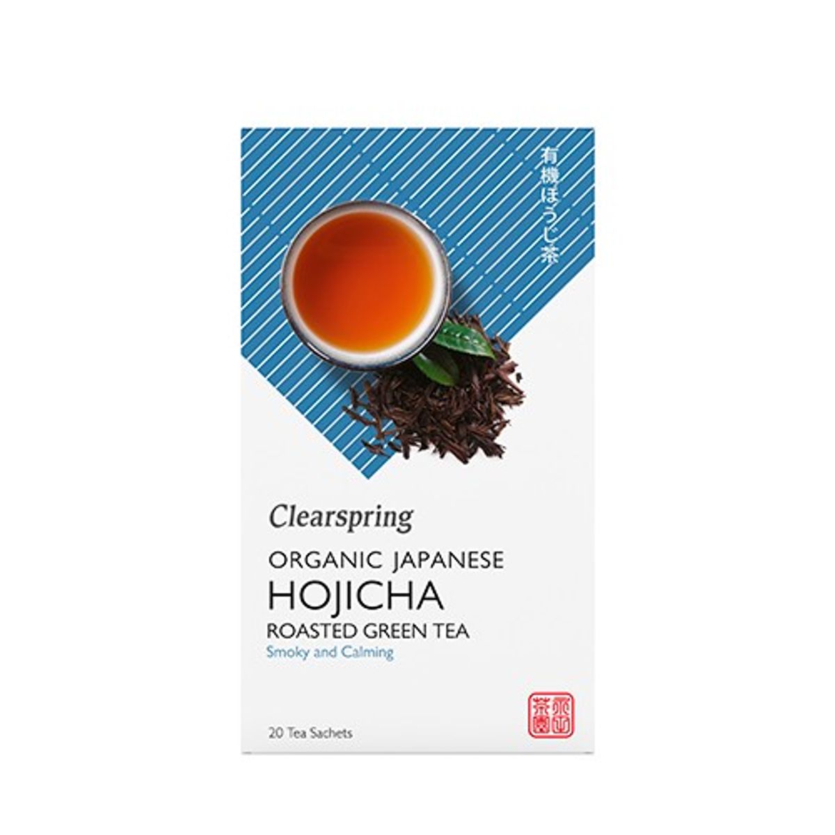 Japansk Hojicha te (Bancha blad te) Økologisk - 20 breve - Clearspring