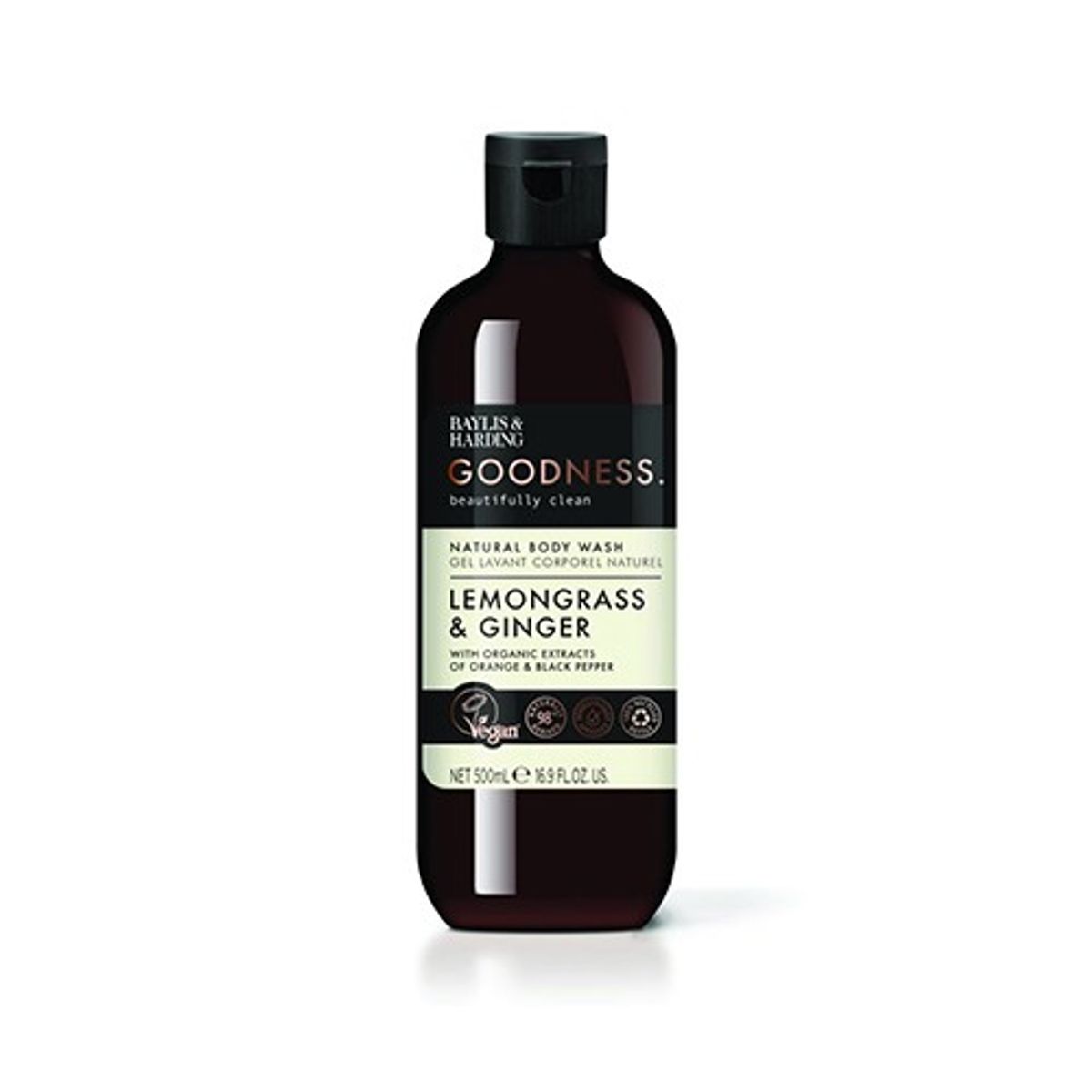 Body Wash lemongrass & ginger - 500 ml - Baylis & Harding Goodness