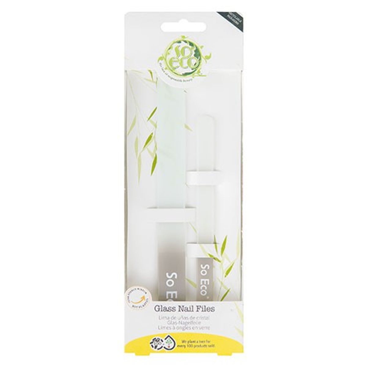 So Eco Glass Nail Files - 2 Pack - 1 pakke