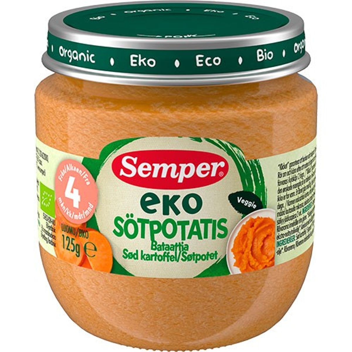 EKO Sød Kartoffelmos Økologisk - 125 gram