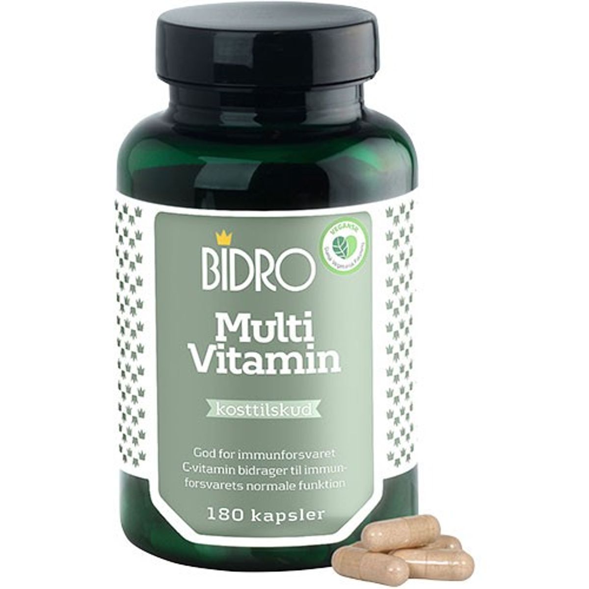 Bidro Multivitamin - 180 kapsler