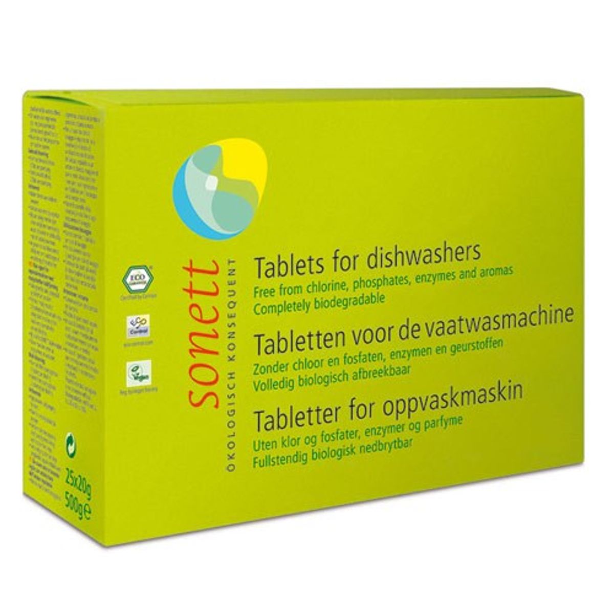 Opvasketabs 25*20gr - 500 gr - Sonett