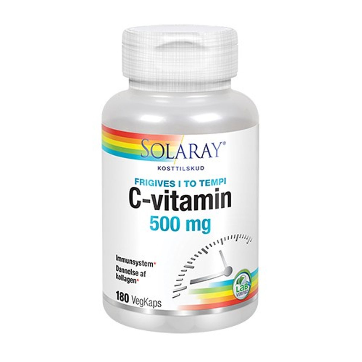 C-vitamin 500 mg - 180 kap - Solaray