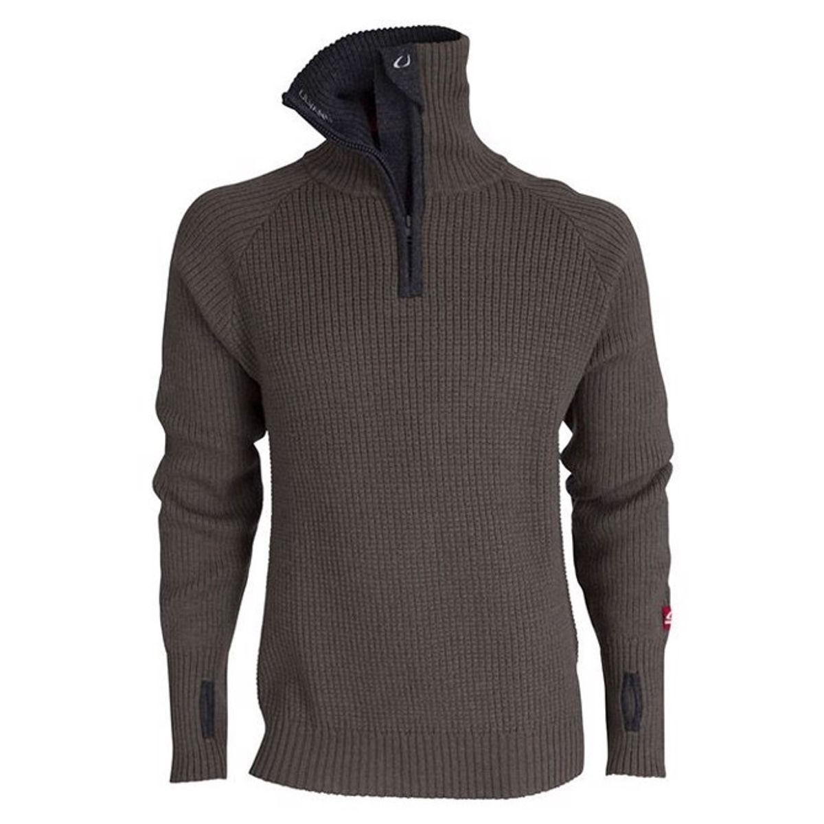 Ulvang Rav sweater w/zip uldtrøje-tea Grøn/Sort melange-XL - Trøjer