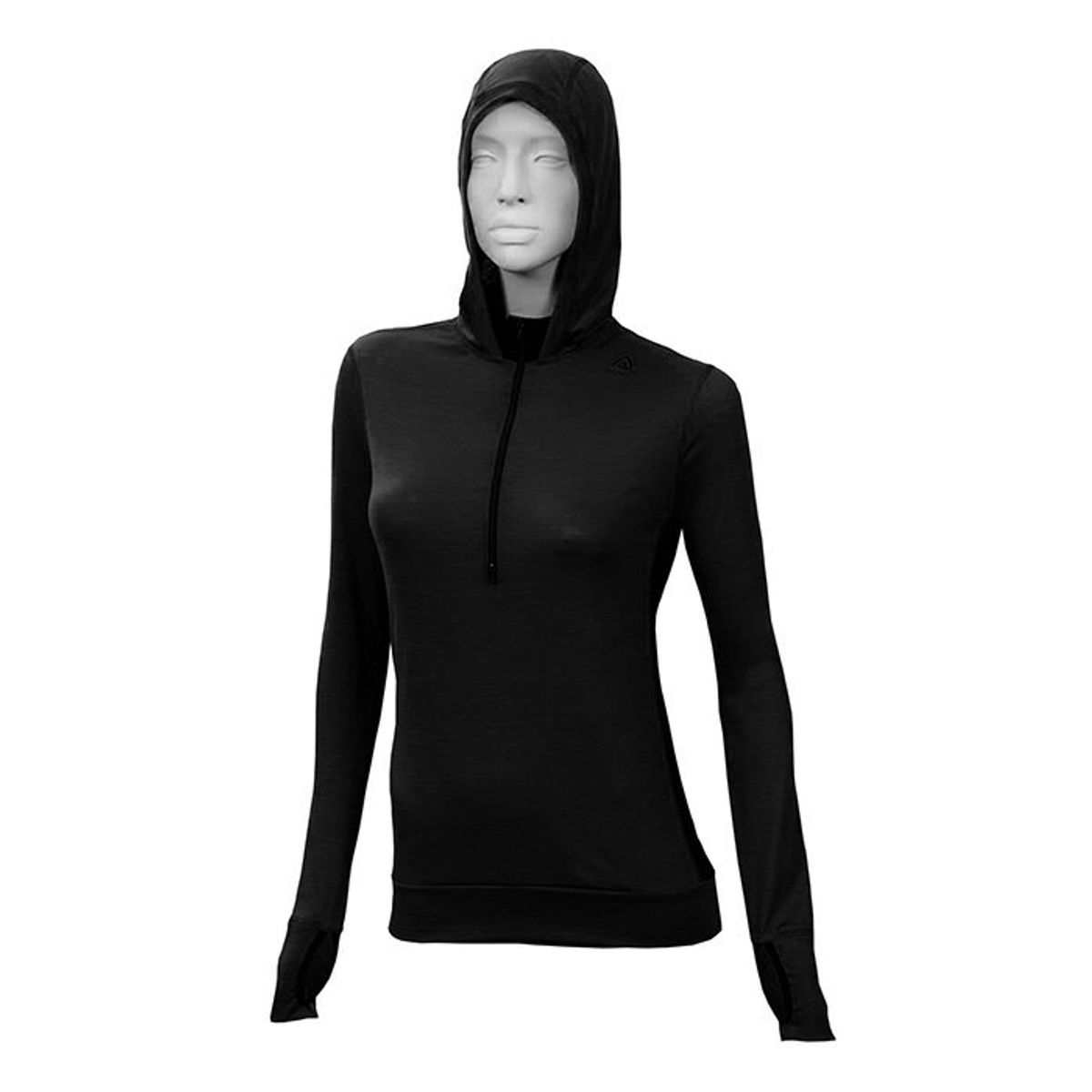 Aclima LightWool Hoodie loose fit Woman, Sort-S - Aclima