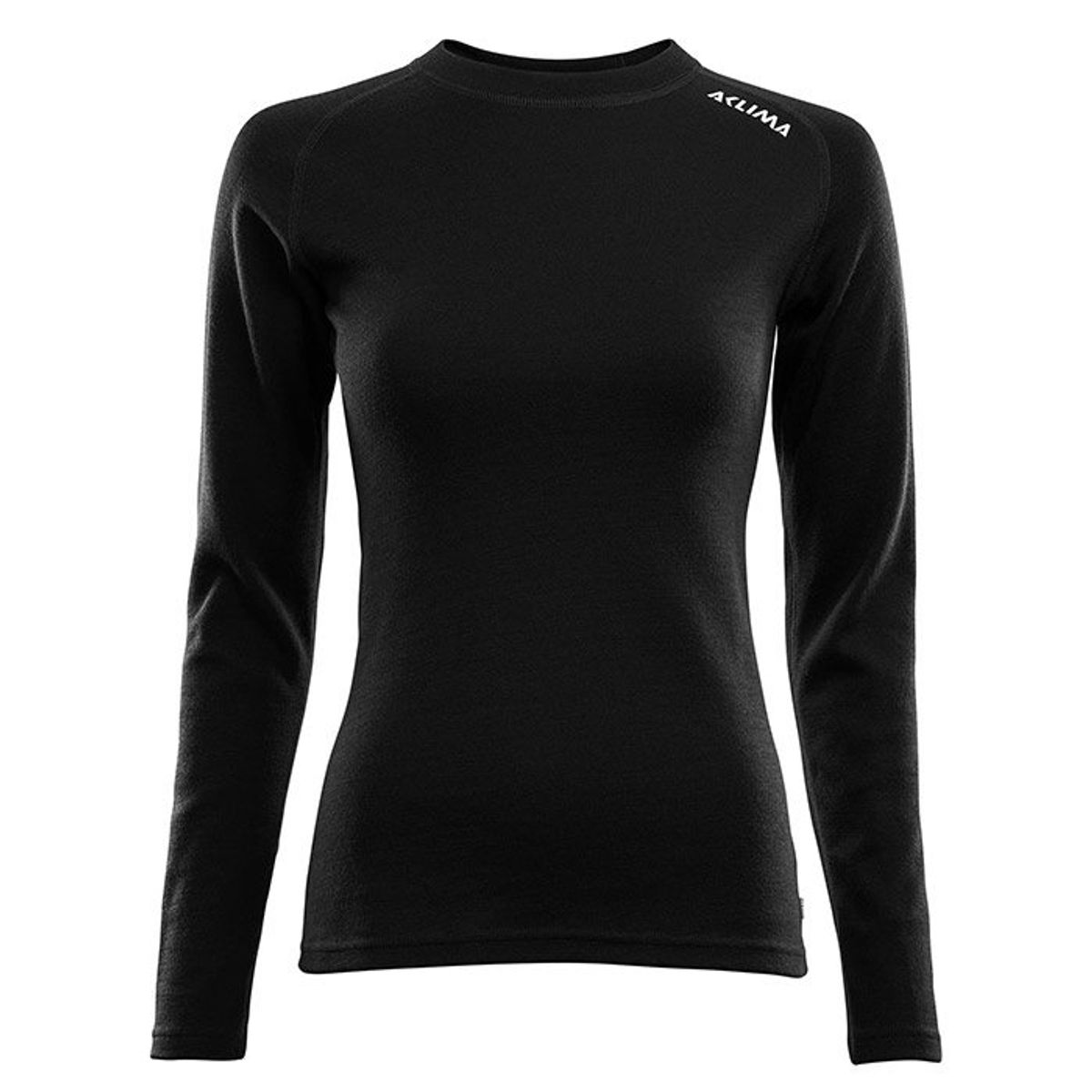 Aclima Warmwool Crew Neck Woman, Sort-2XL - Undertøj