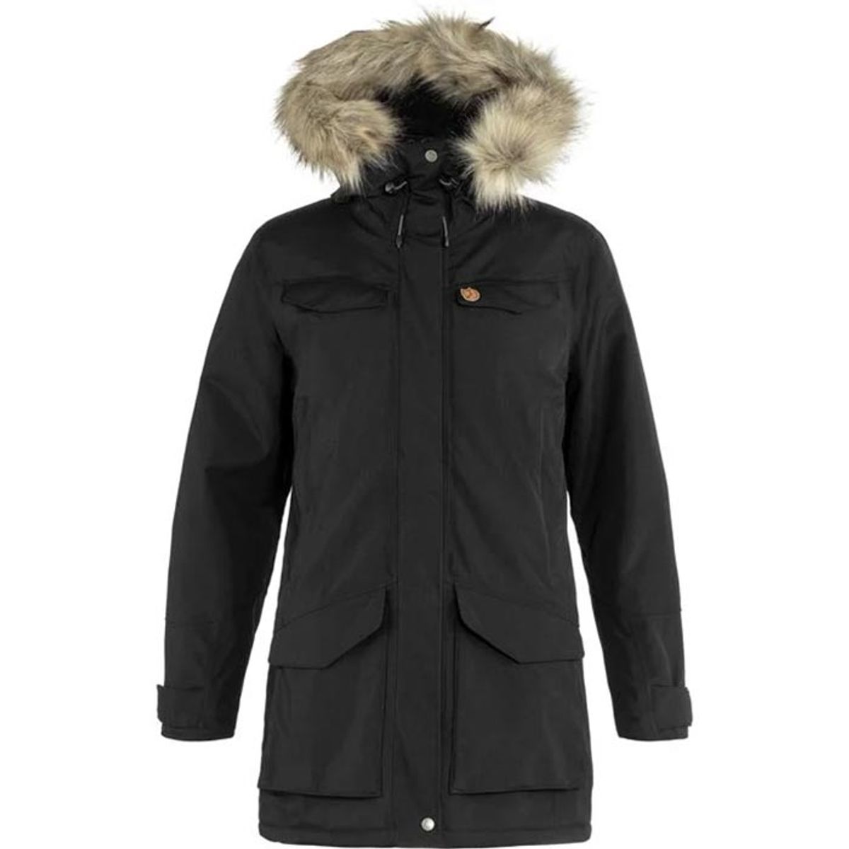 Black Friday Fjällräven Nuuk Parka Kvinder / Damer-Sort-XL - Jakker