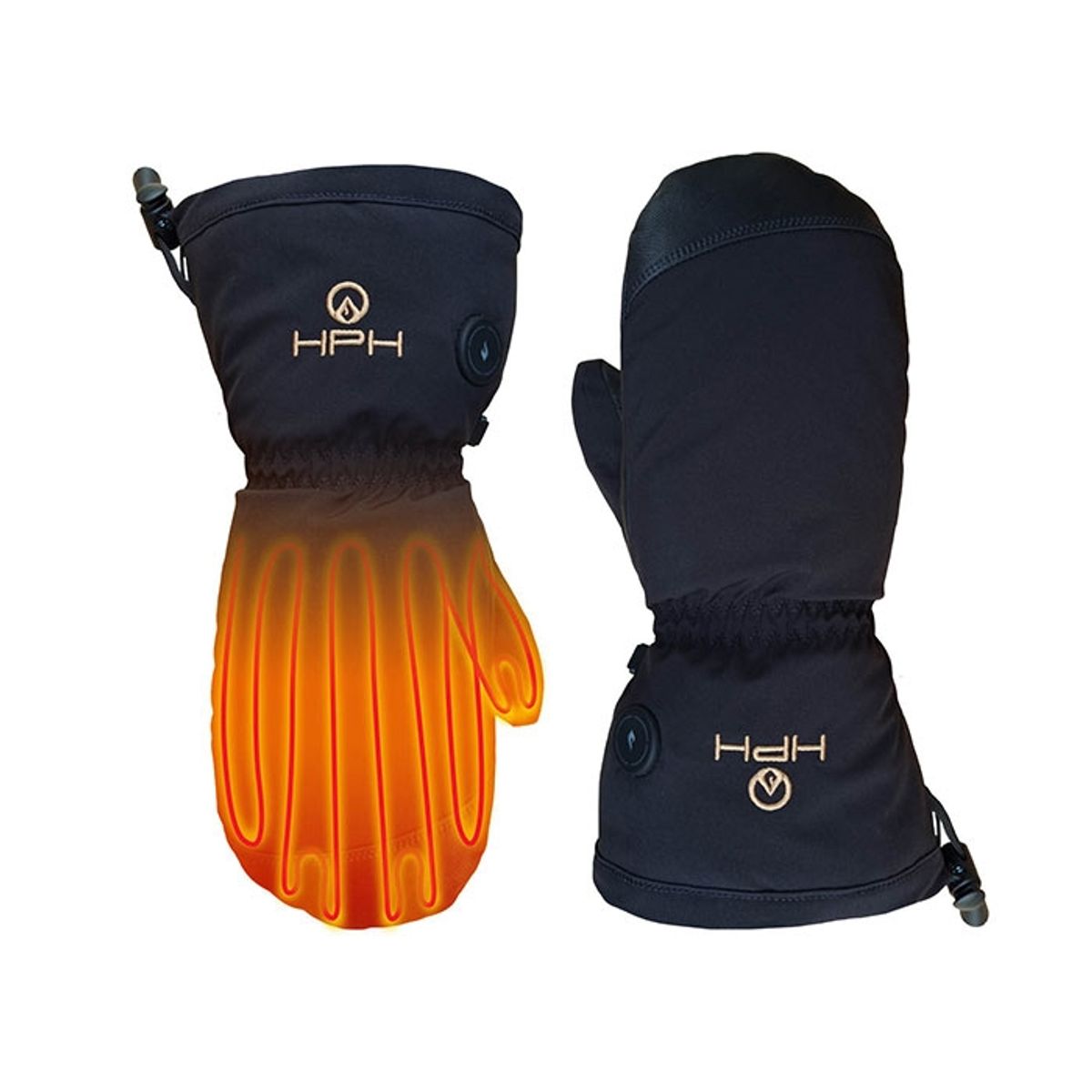 Happyhot Hemsedal tykke varmeluffer med elvarme-2XL/12 - Handsker