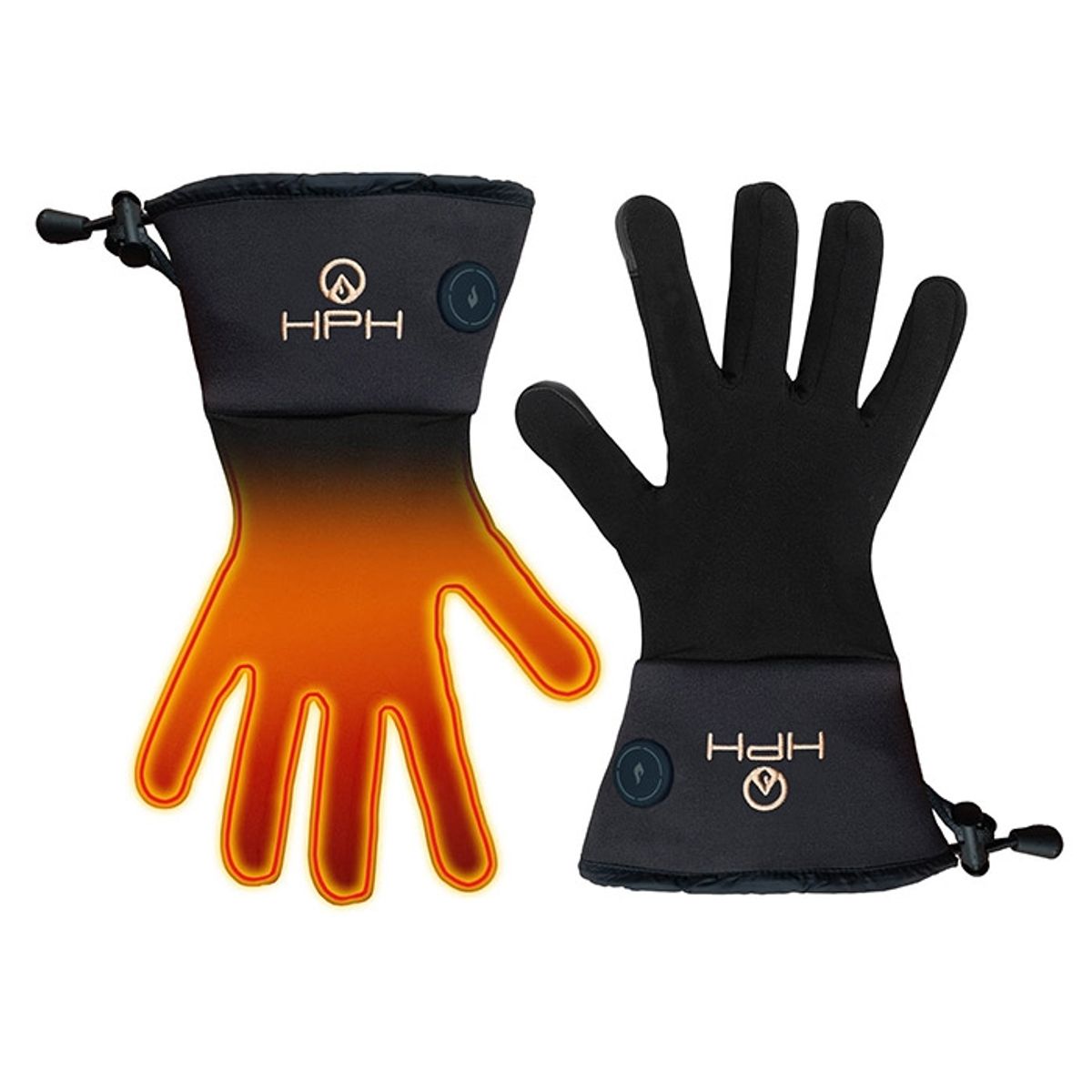 Happyhot Hovden handsker med elvarme-XS/7 - Handsker