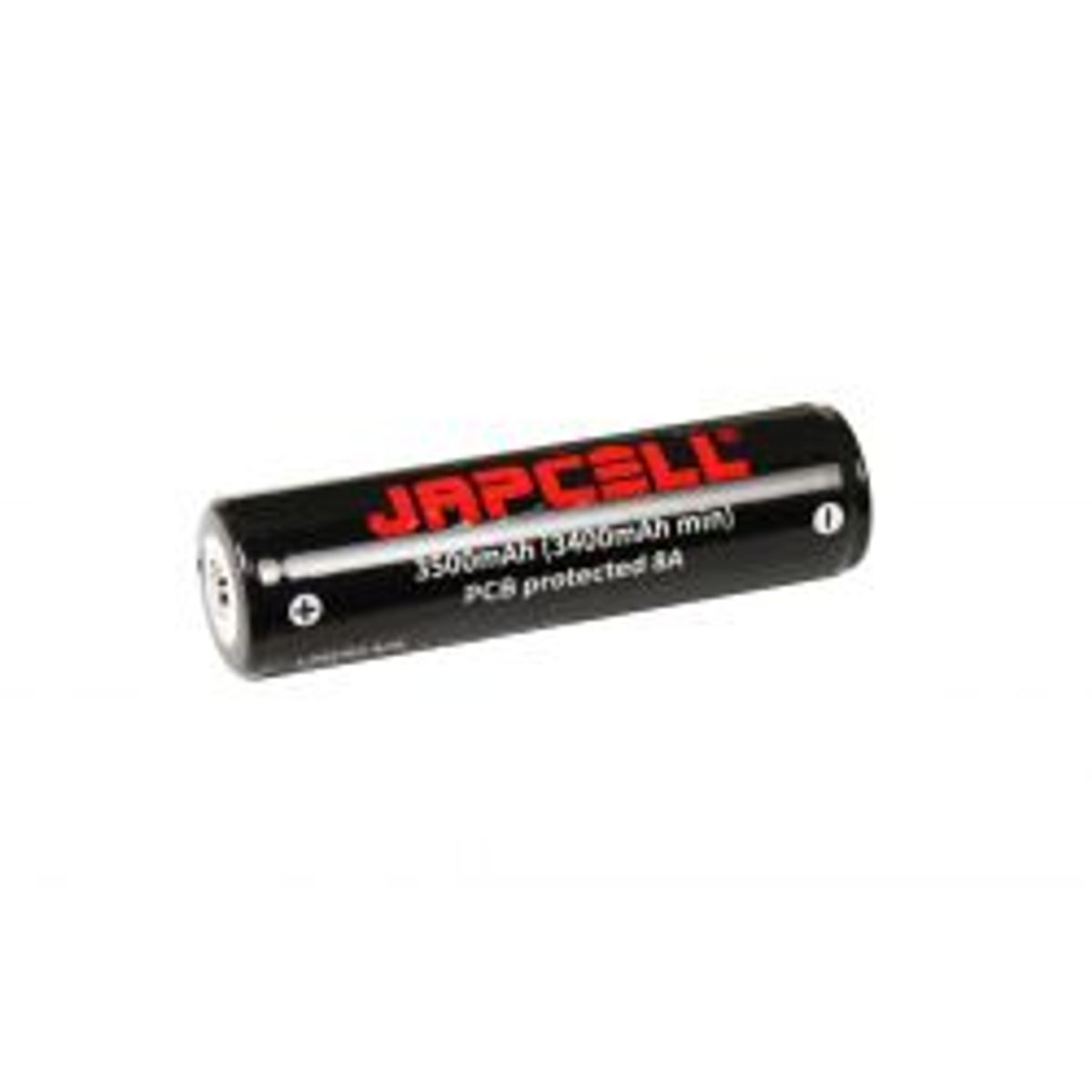 JAPCELL 18650 battery 3500 mAh w/ button top - Batteri