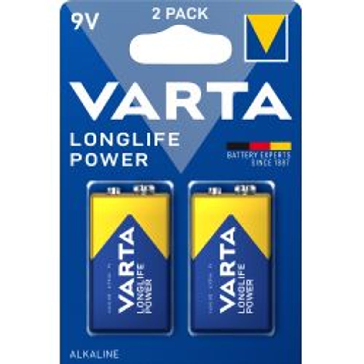 Varta Longlife Power 9v 2 Pack (b) - Batteri