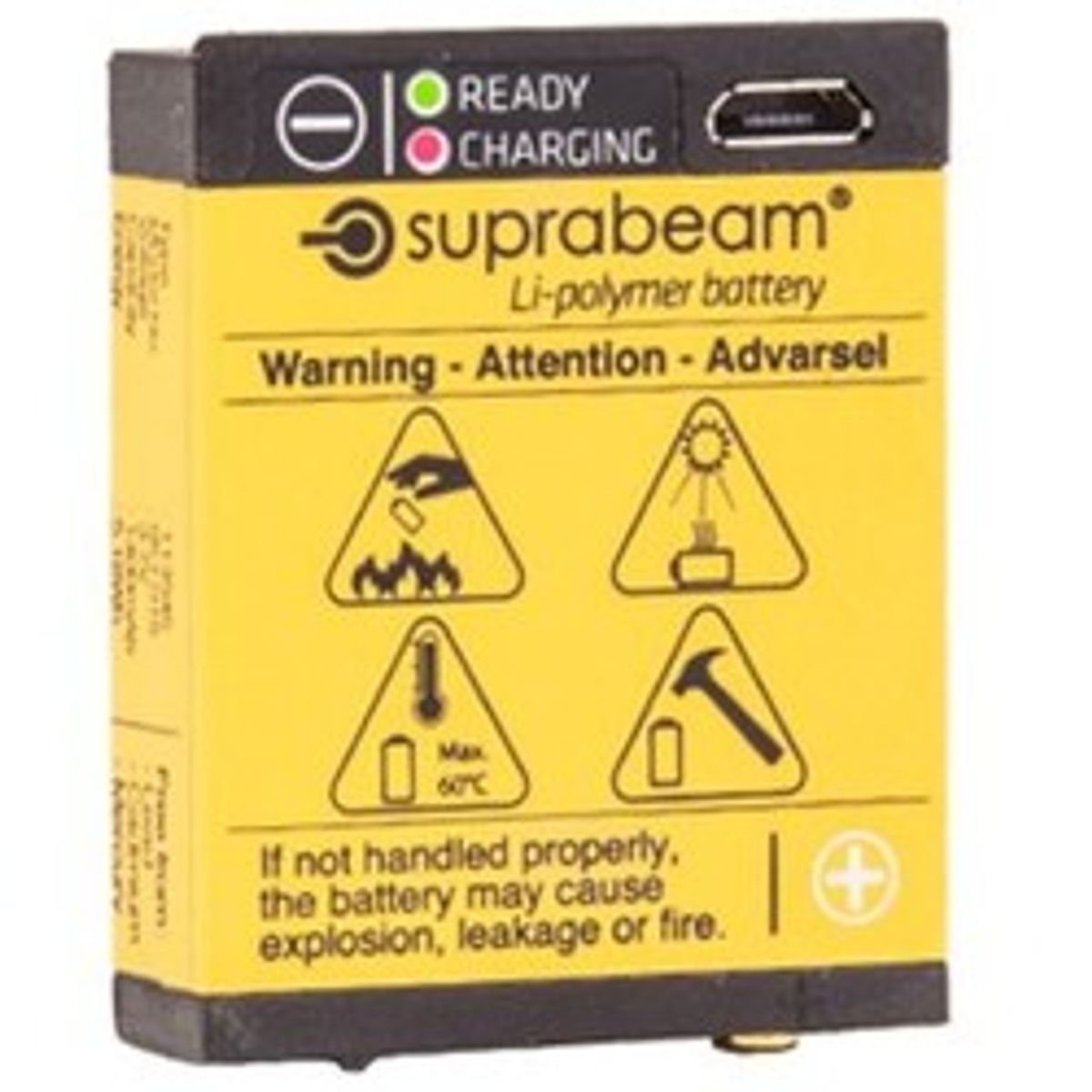 Suprabeam Li-polymer 1400 mAh USB batteri