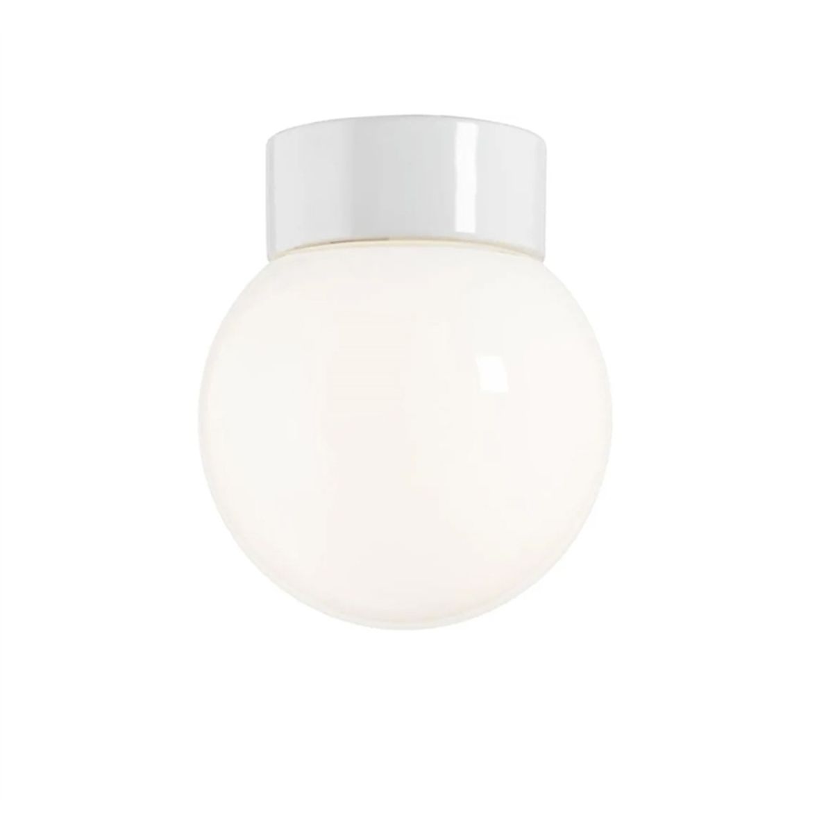 Classic Globe 150 loftlampe / væglampe IP20, hvid/blank opal