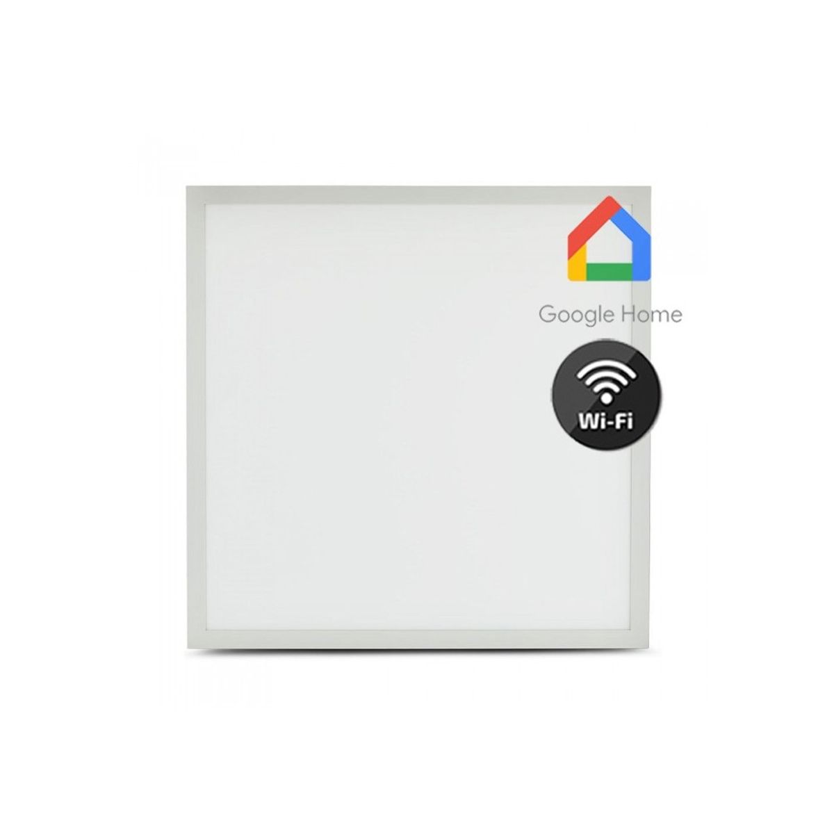 V-Tac 60x60 Smart Home LED panel - Tuya/Smart Life, 40W, virker med Google Home, Alexa og smartphones, hvid kant - Dæmpbar : Via Smart Home, Kulør : CCT (Varm til Kold Hvid)