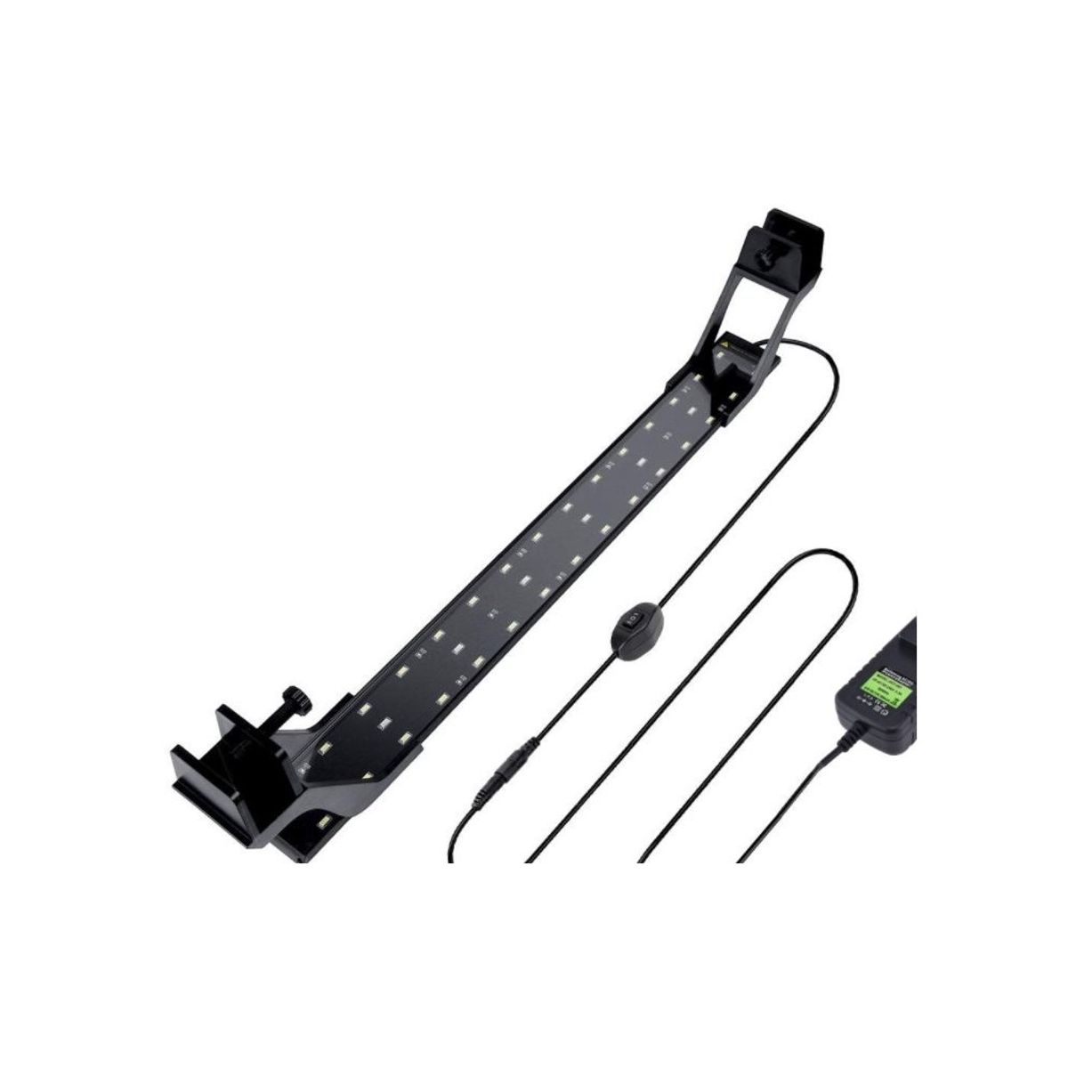 113-133cm akvarie armatur - 32W LED, hvid/blå, justerbar