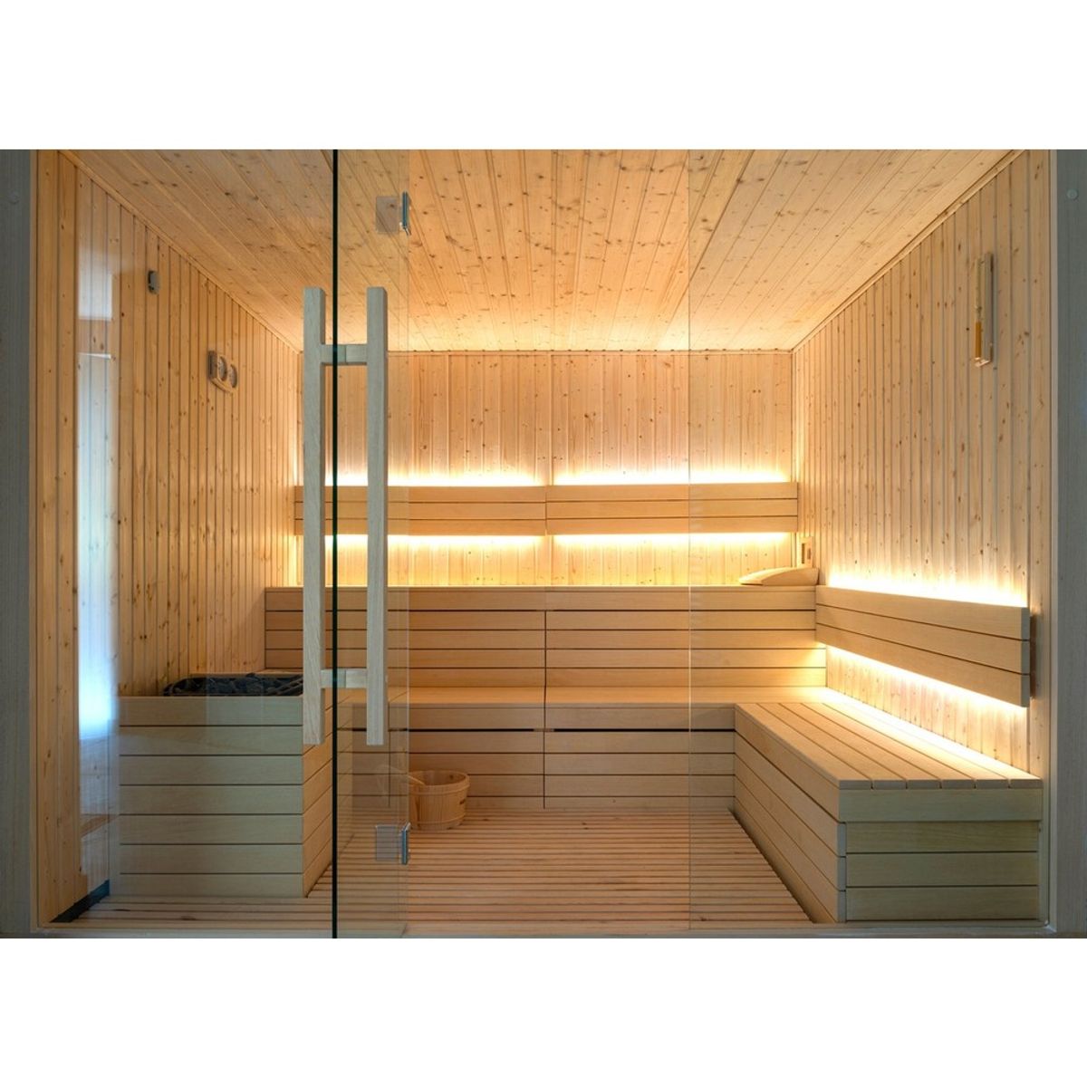 LEDlife Sauna LED strip - 3M, 8W pr. meter, IP68, 24V - Dæmpbar : Dæmpbar, Kulør : Ekstra varm