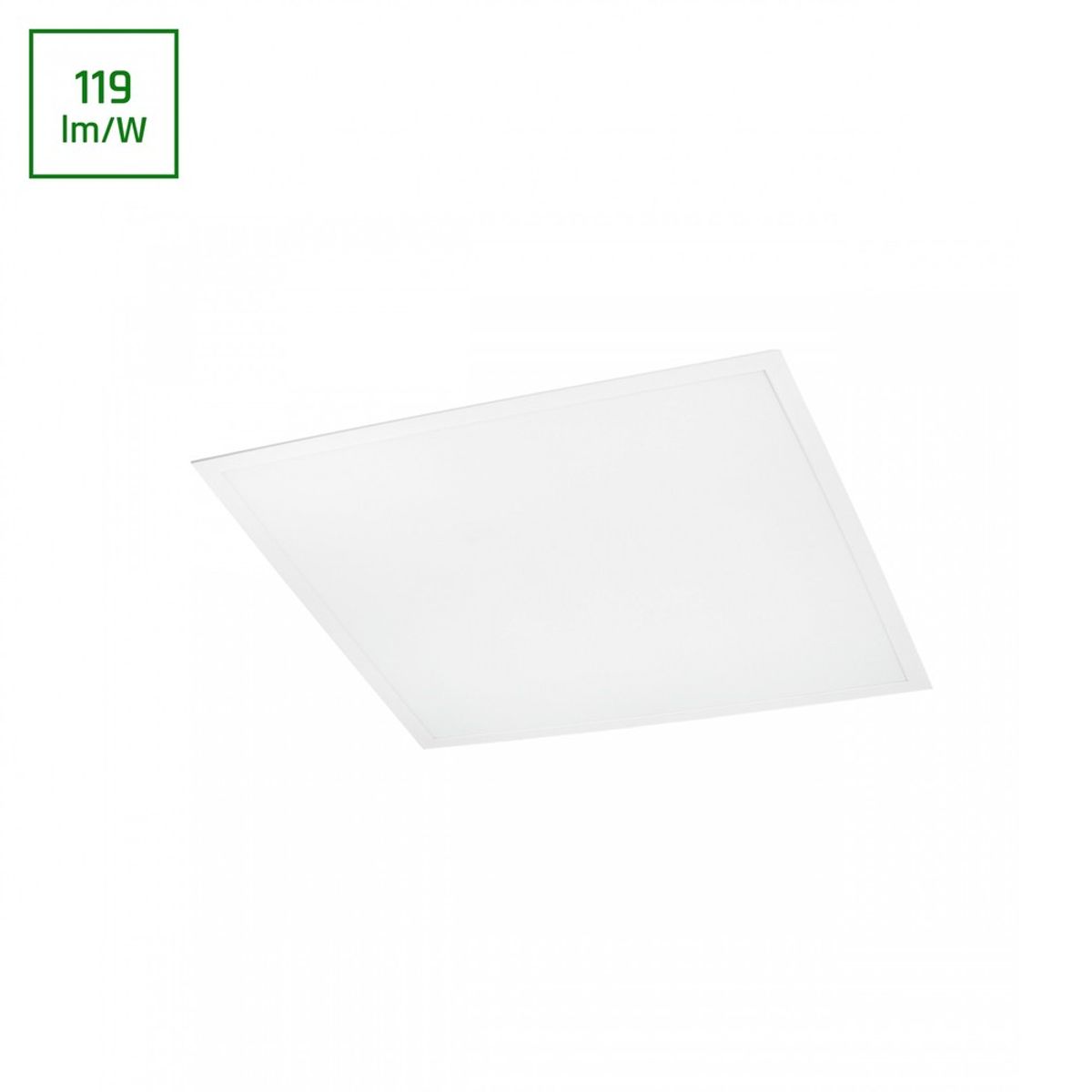 ALGINE Panel bagbelyst 36W - Neutral hvid, 230V, 120°, IP20, 600x600x34, hvid - Dæmpbar : Ikke dæmpbar, Kulør : Neutral