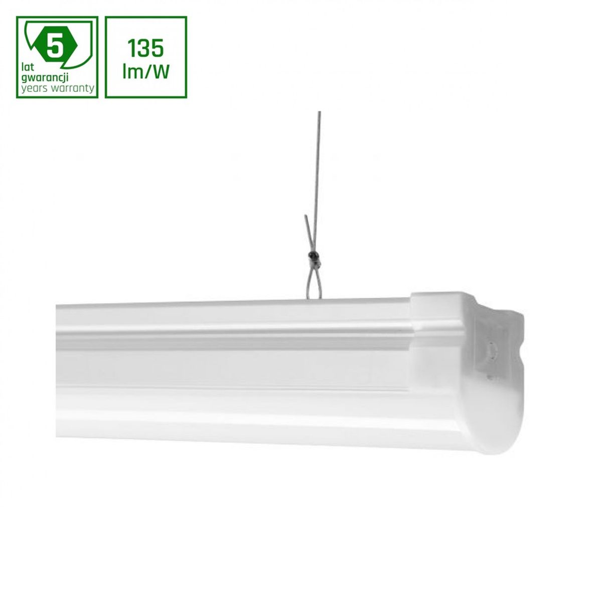 Limea Slim 60W 230V 130° Hvid - ALD6ECO80830F, Kold Hvid, M - Dæmpbar : Ikke dæmpbar, Kulør : Varm