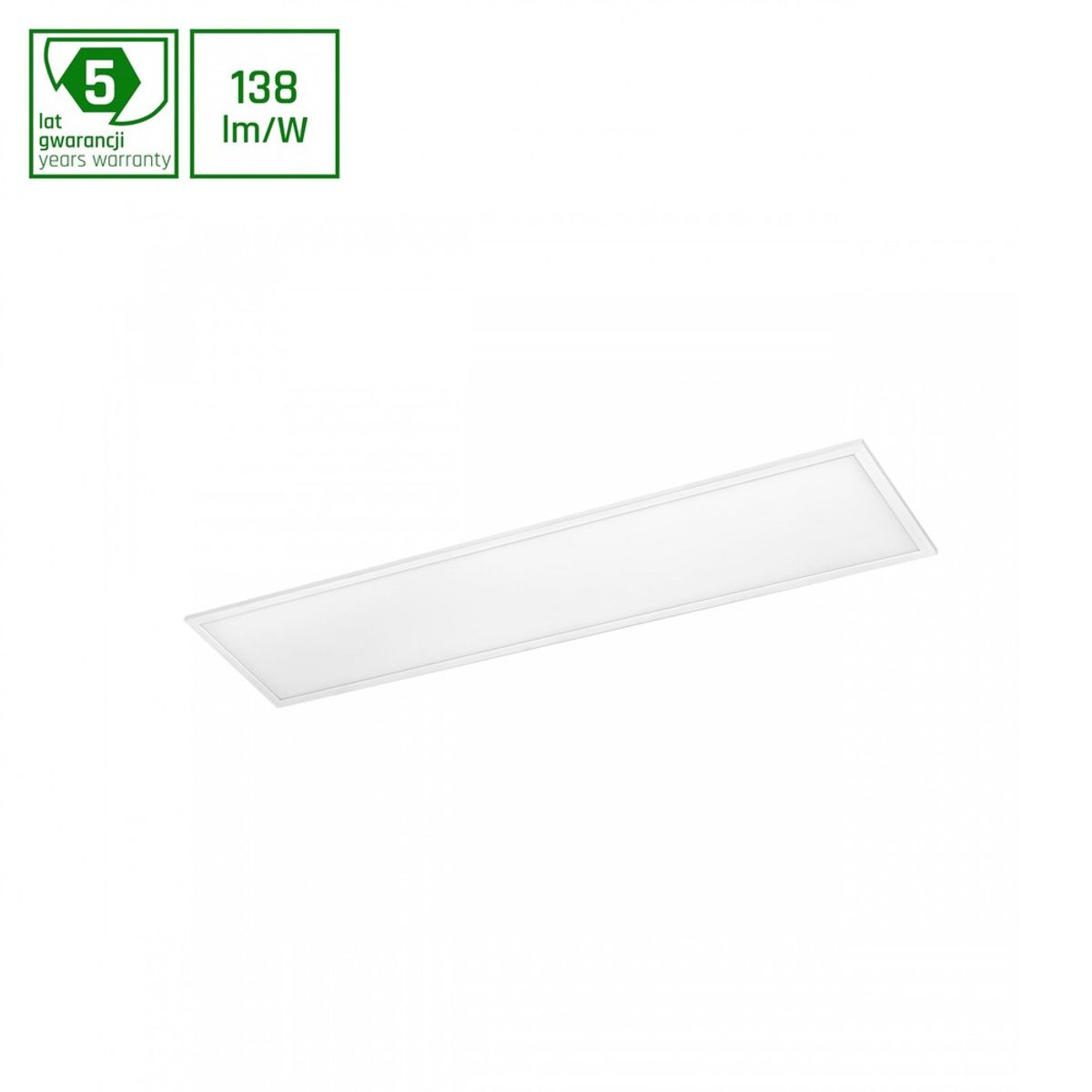 ALGINE PANEL bagbelyst 40W - Neutral hvid, 230V, 120°, IP20, 300x1200x26, hvid - Dæmpbar : Ikke dæmpbar, Kulør : Neutral