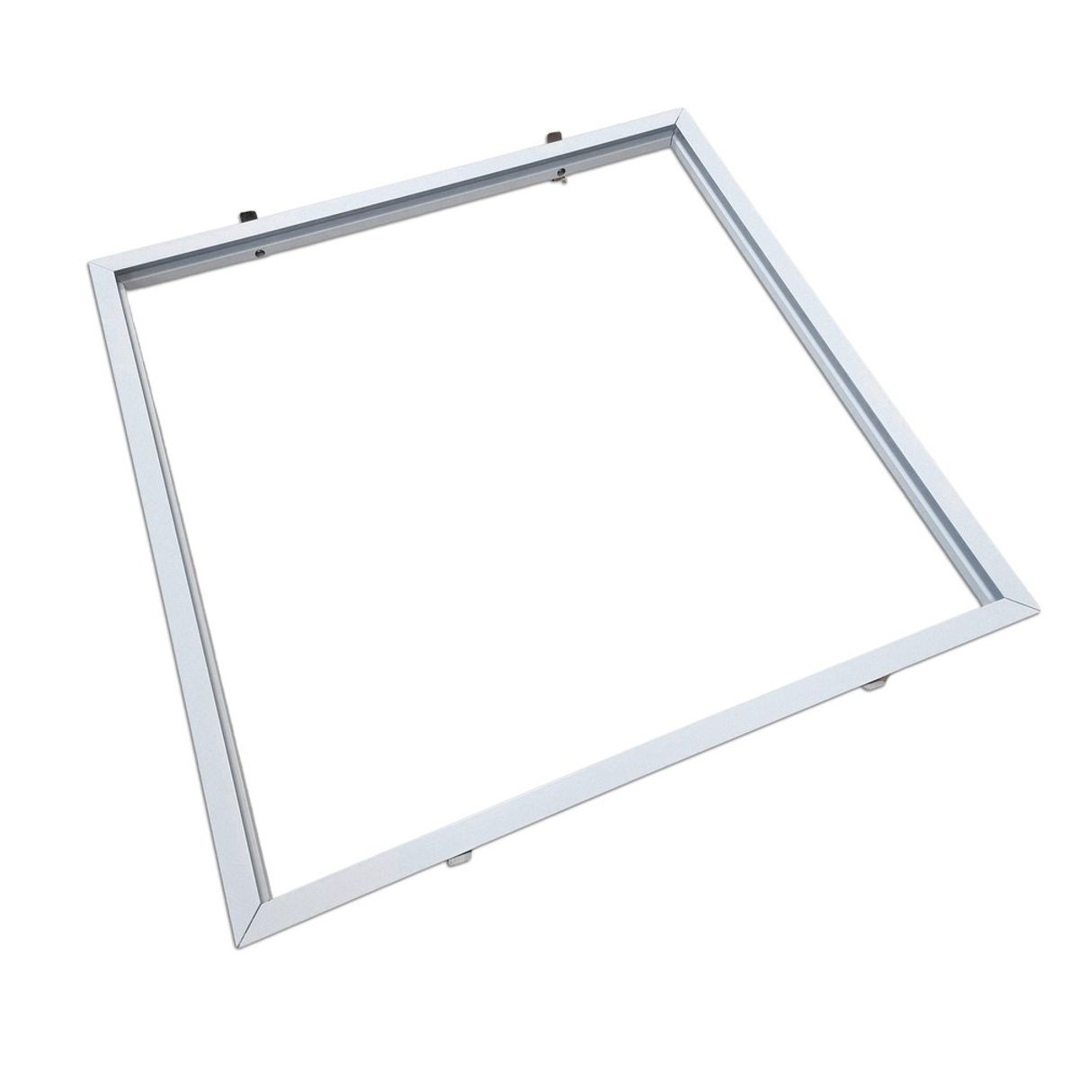 Indbygningsramme til 60x60 LED panel - Ny model, passer til Troldtekt uden tilpasning, hvid kant