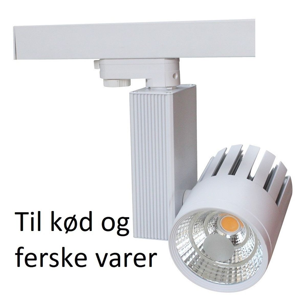 LEDlife skinnespot 30W til kød - 2700lm, 3-faset - Farve på hus : Grå, Kulør : Kød, Spredning : 60°