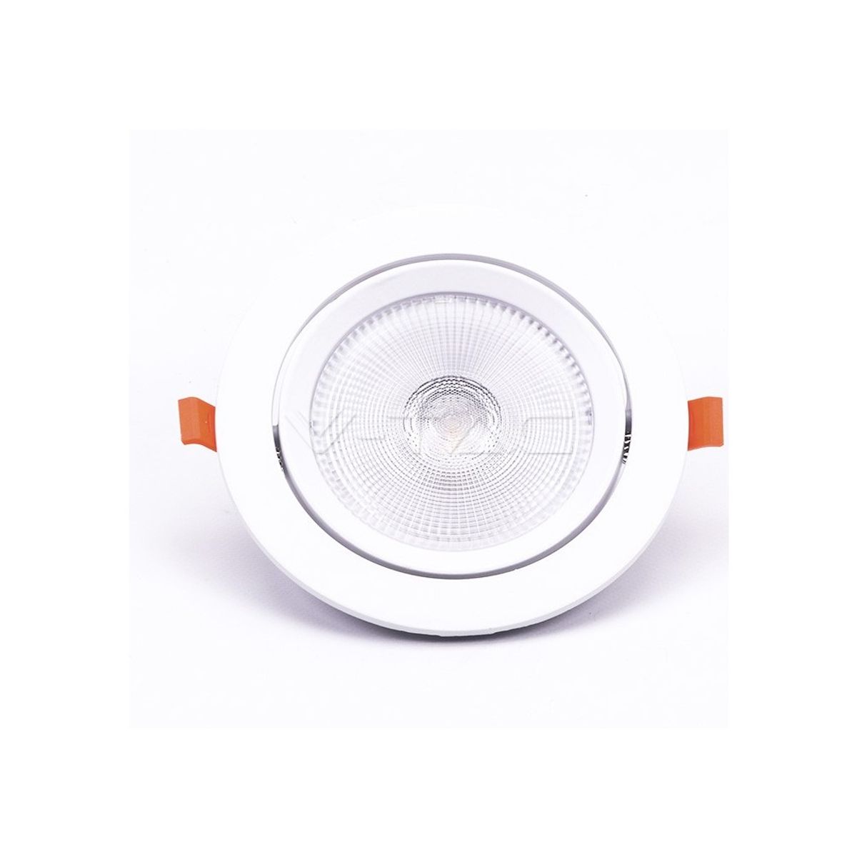 V-Tac 20W LED spotlight - Hul: Ø14,5 cm, Mål: Ø17 cm, 3 cm høj, Samsung LED chip, 230V - Dæmpbar : Ikke dæmpbar, Kulør : Neutral