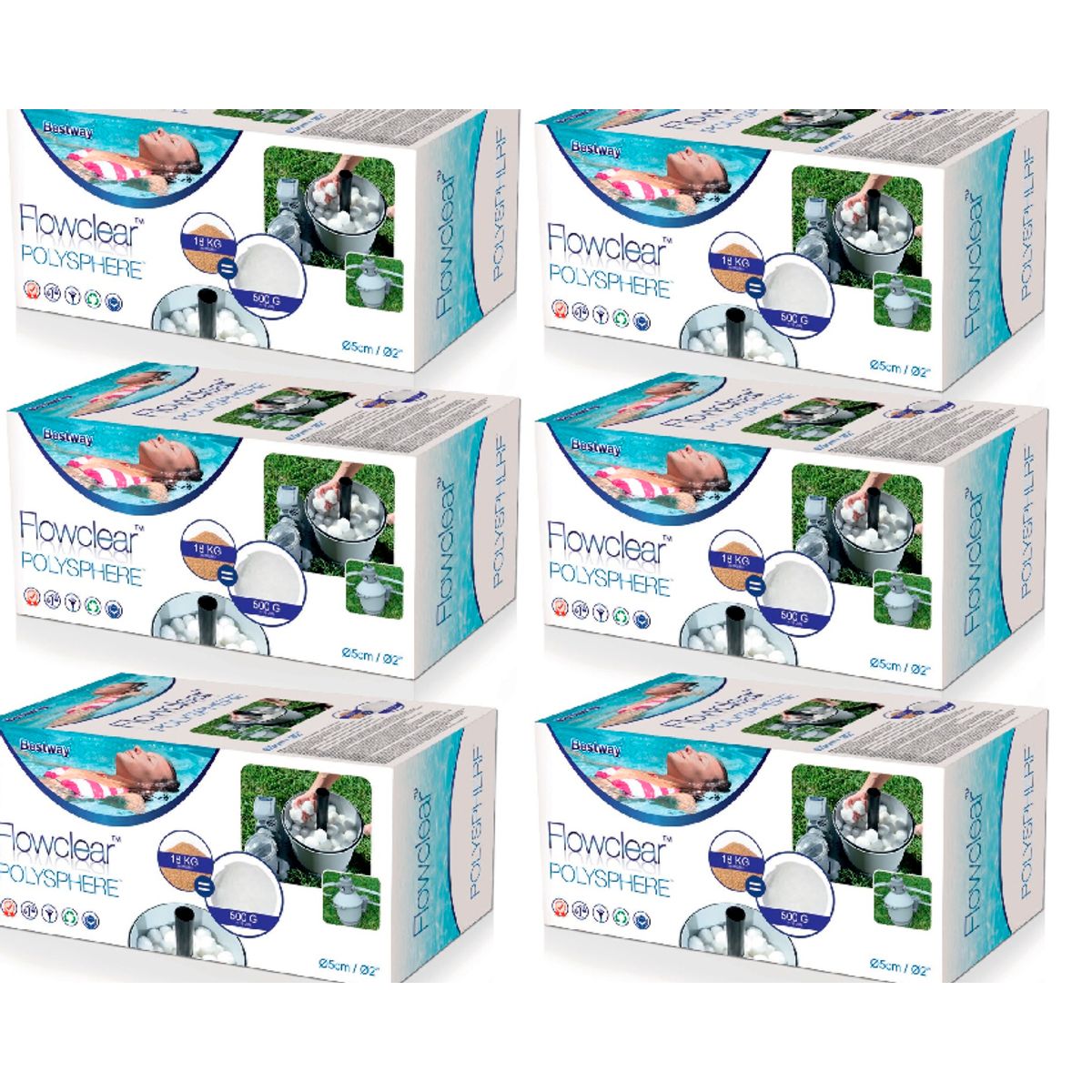 Bestway Flowclear Polysphere filterbolde (3000g)