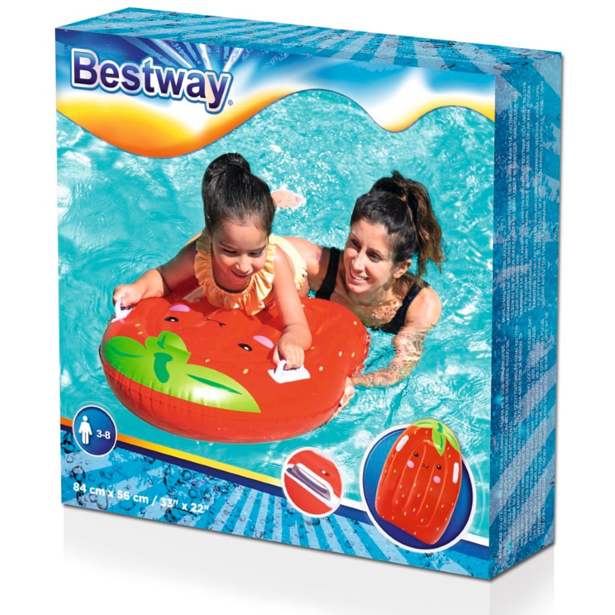 Bestway Surf Buddy 84 x 56 cm, Rød