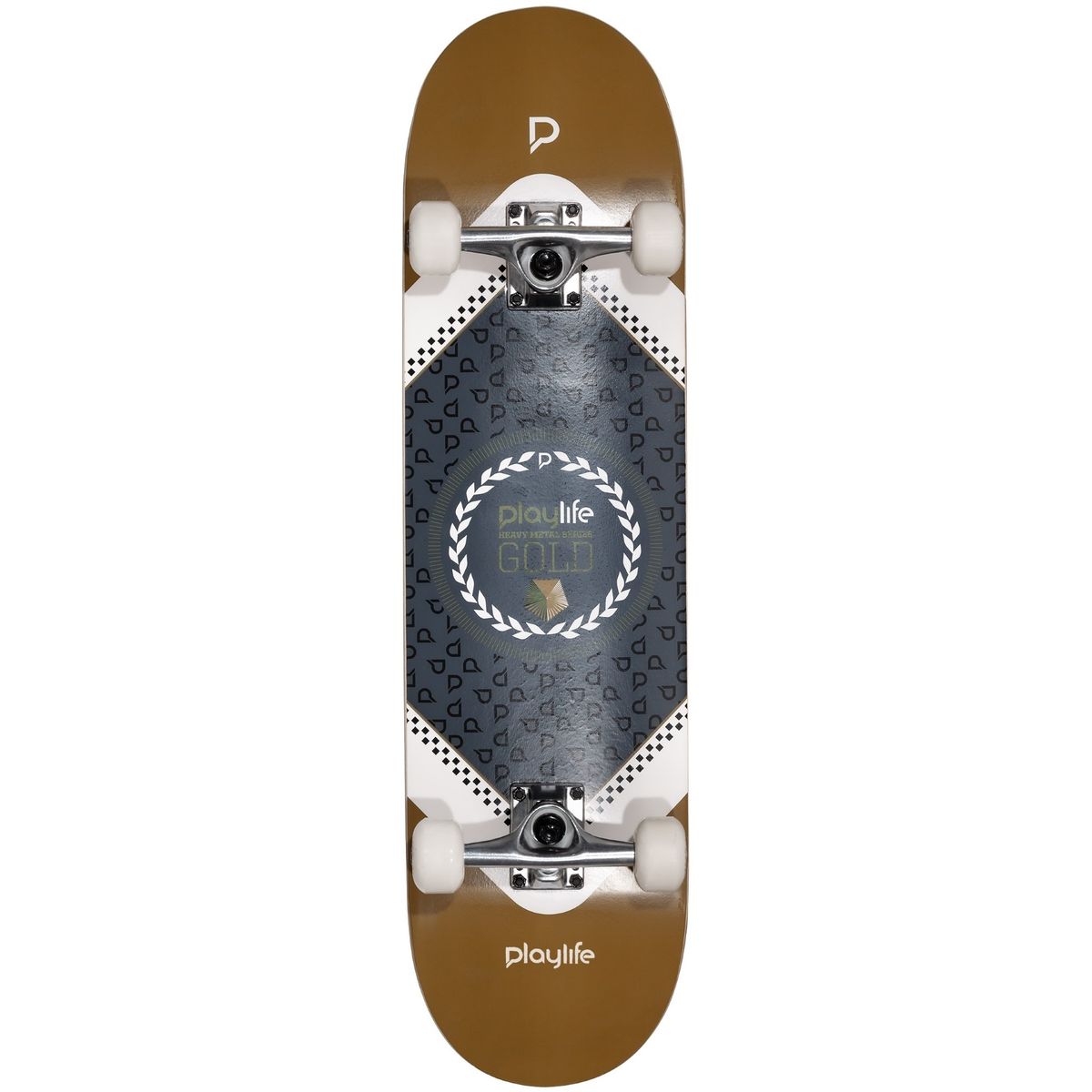 Playlife Heavy Metal Gold Skateboard